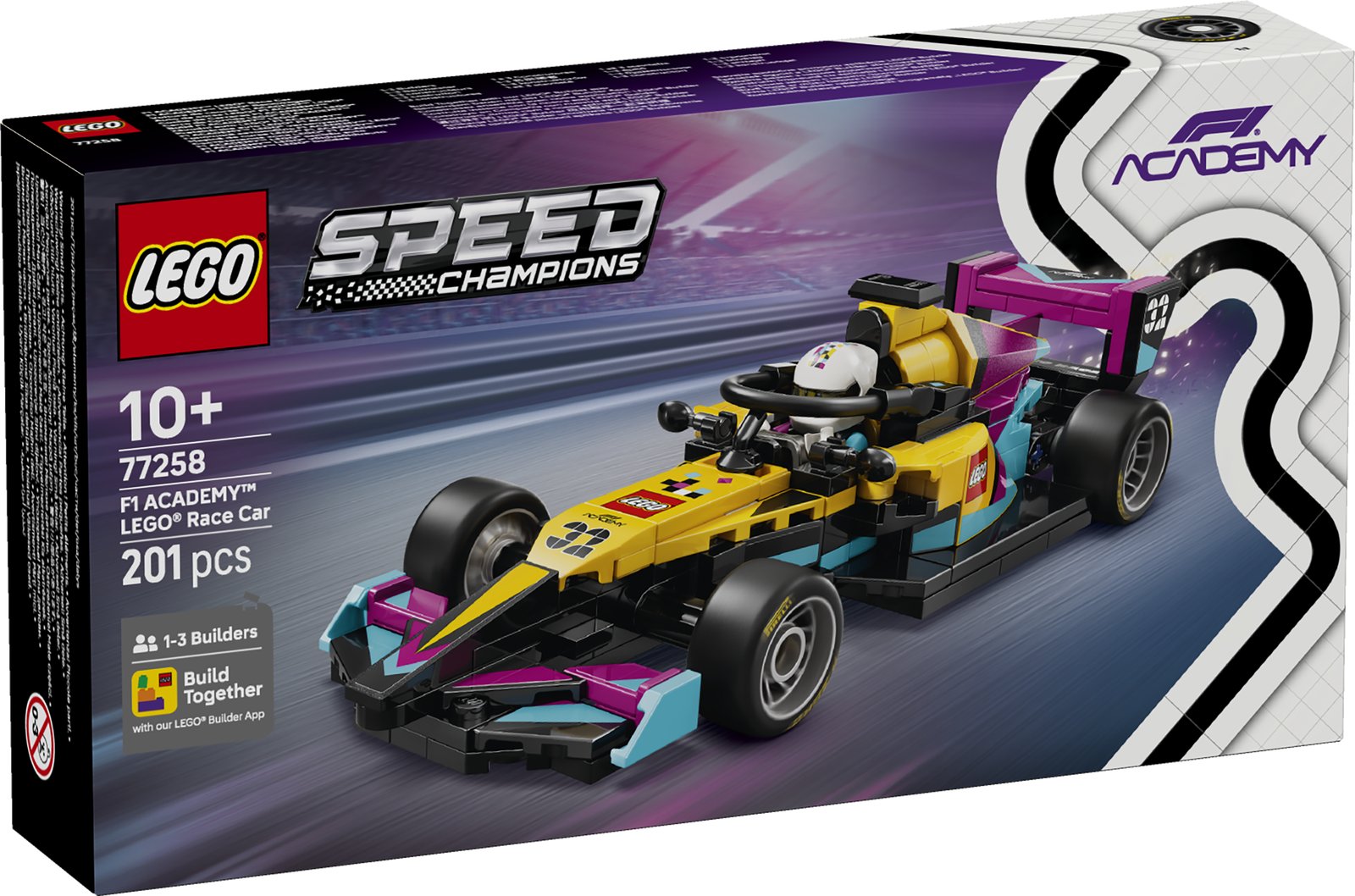 LEGO 77258 LEGO® Speed Champions 77258 - F1 ACADEMY™ LEGO® Rennwagen – Verpackung vorne