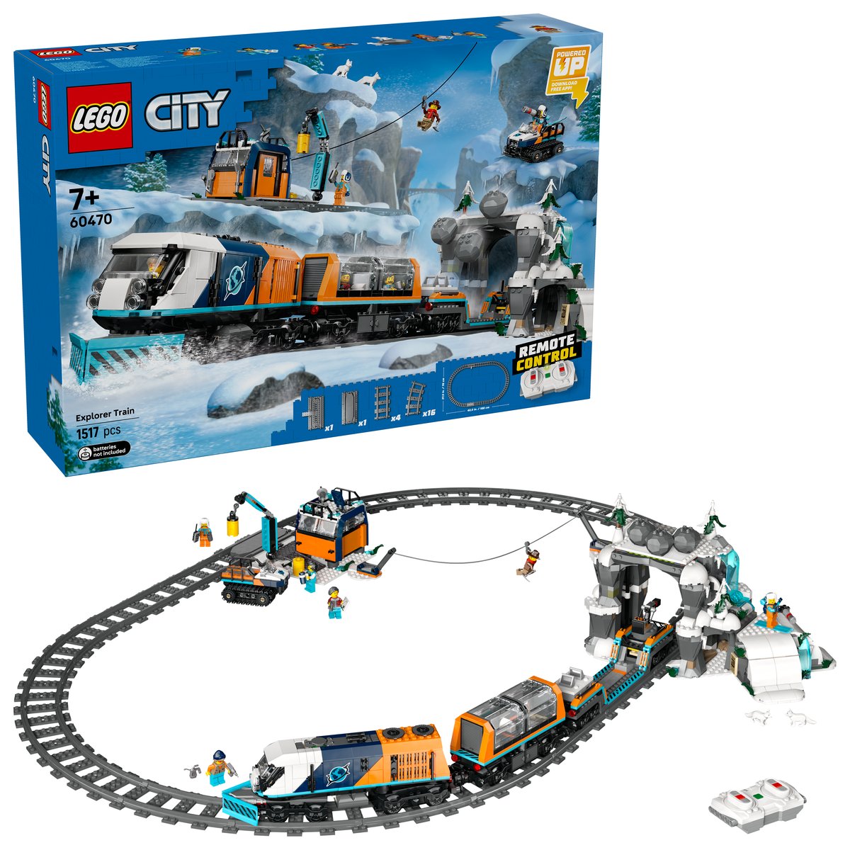 LEGO 60470 LEGO® City 60470 - Arktis-Polarexpress – Box & Produkt