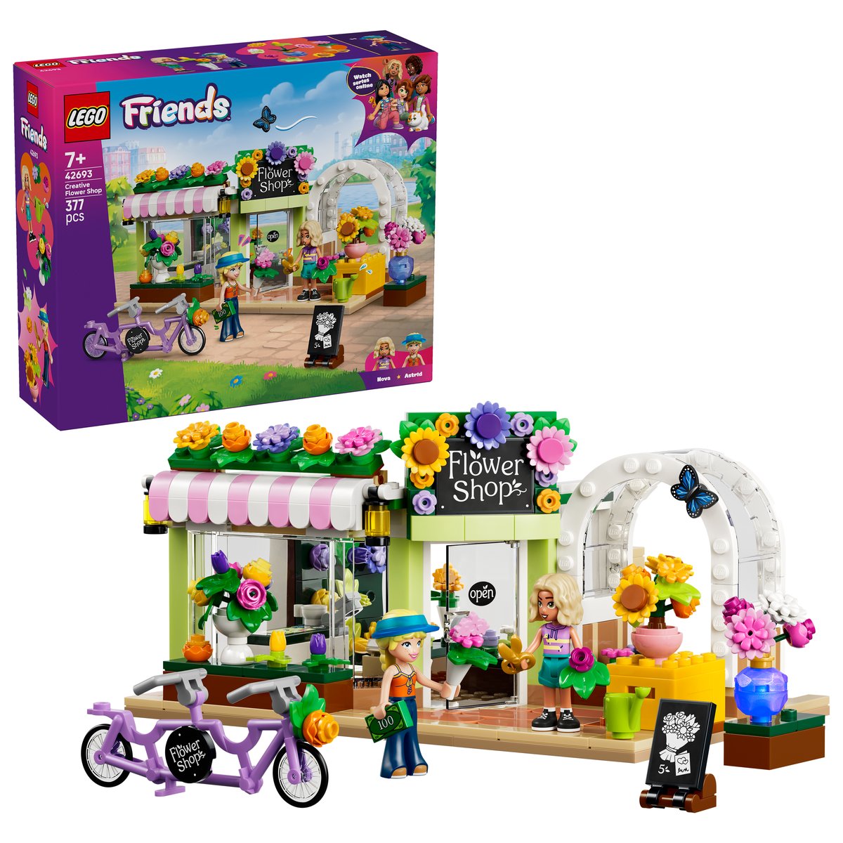 LEGO 42693 LEGO® Friends 42693 - Kreativer Blumenladen – Box & Produkt