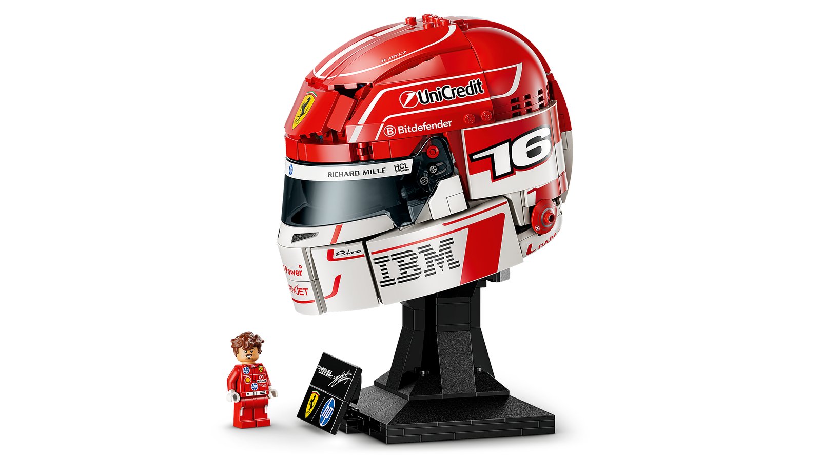 LEGO 43014 LEGO® Editions 43014 - Scuderia Ferrari HP Charles Leclerc Helm – Detailansicht 4