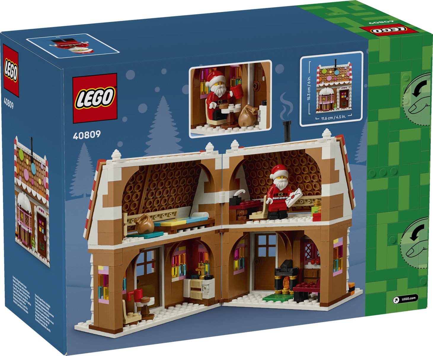 LEGO 40809 LEGO® LEGO Iconic 40809 - Weihnachtliches Lebkuchenhaus – Verpackung hinten
