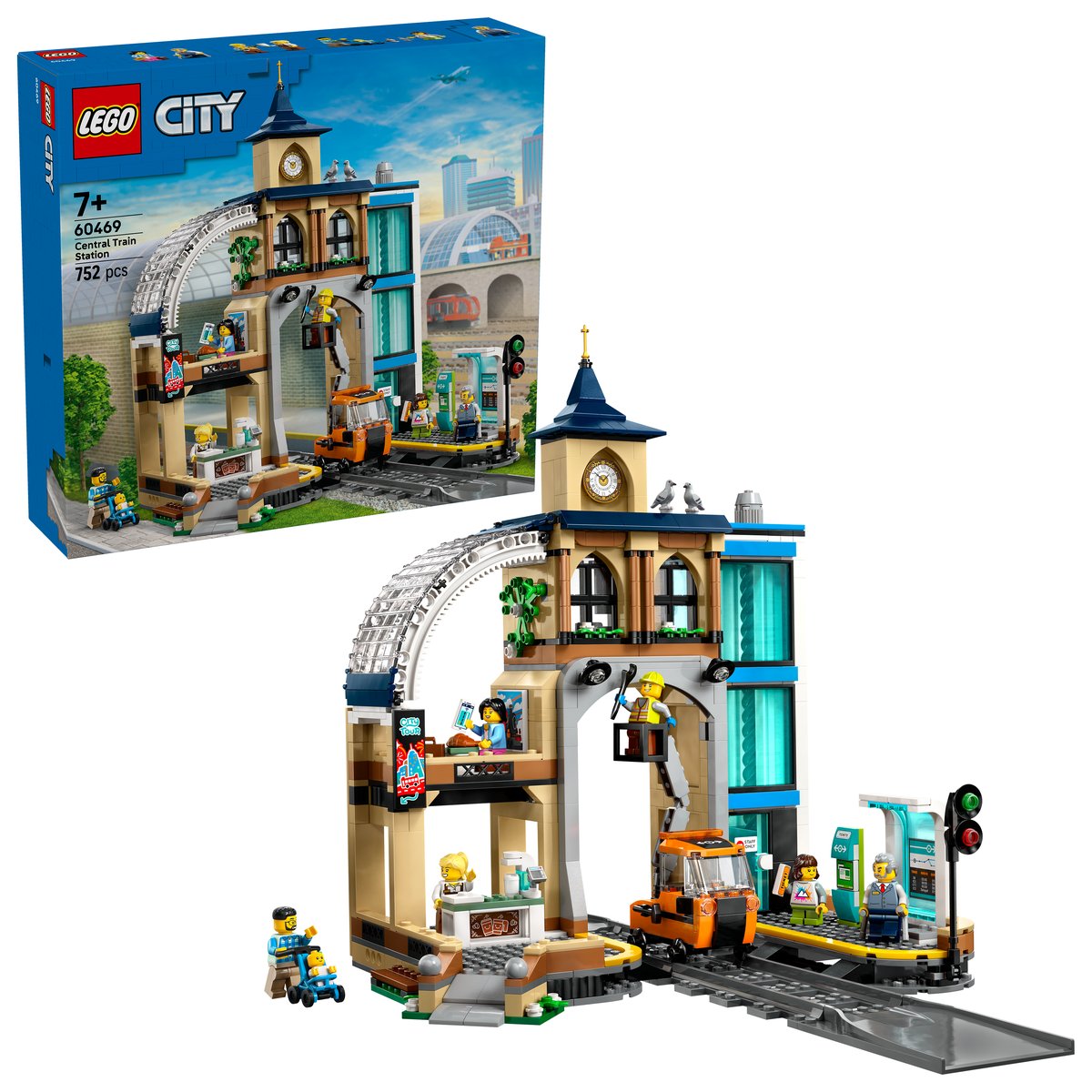LEGO 60469 LEGO® City 60469 - Hauptbahnhof – Box & Produkt