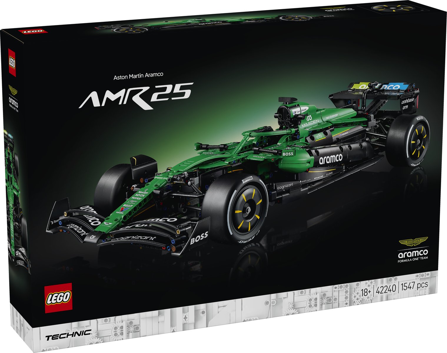 LEGO 42240 LEGO® Technic 42240 - Aston Martin Aramco AMR25 F1® Auto – Verpackung vorne