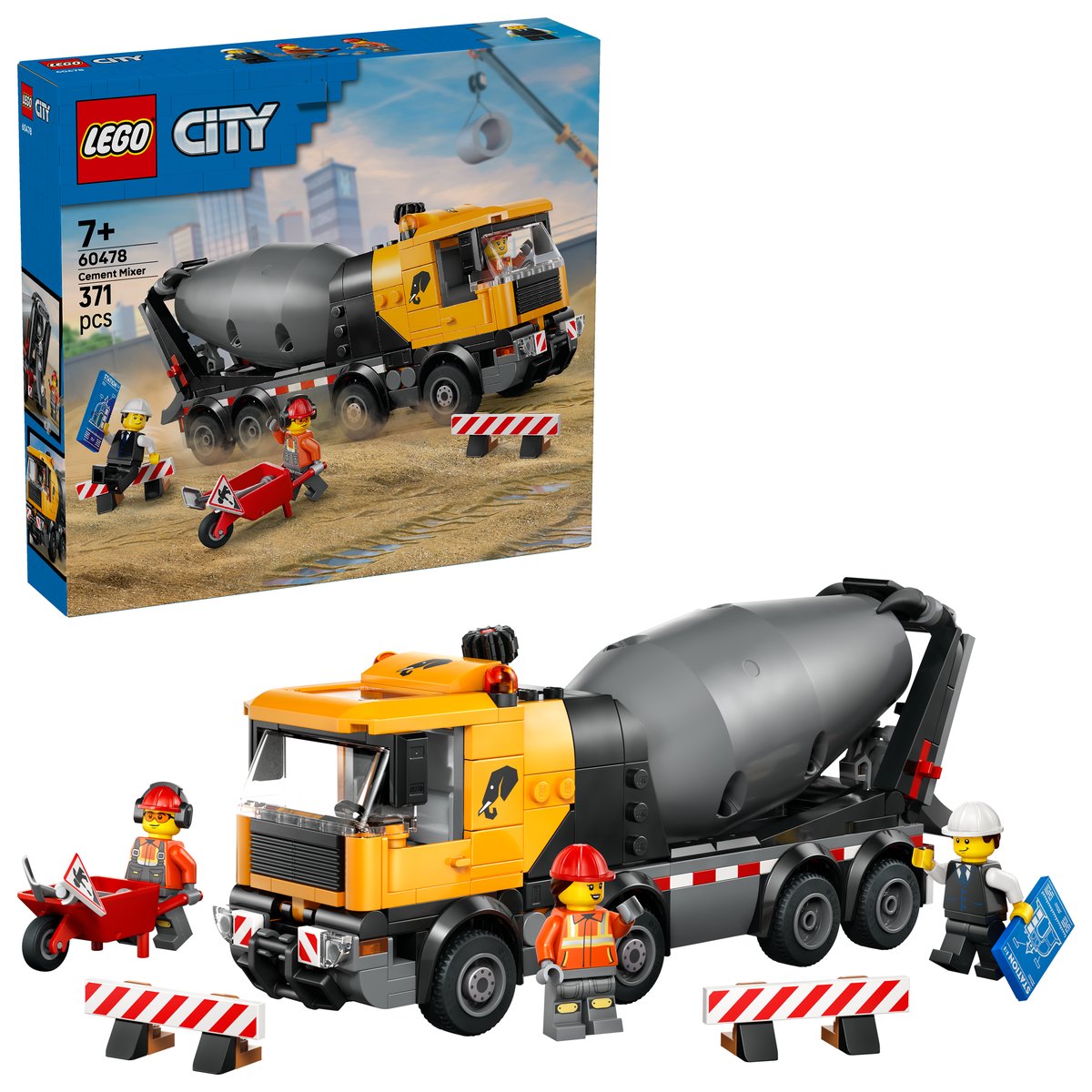 LEGO 60478 LEGO® City 60478 - Betonmischer – Box & Produkt