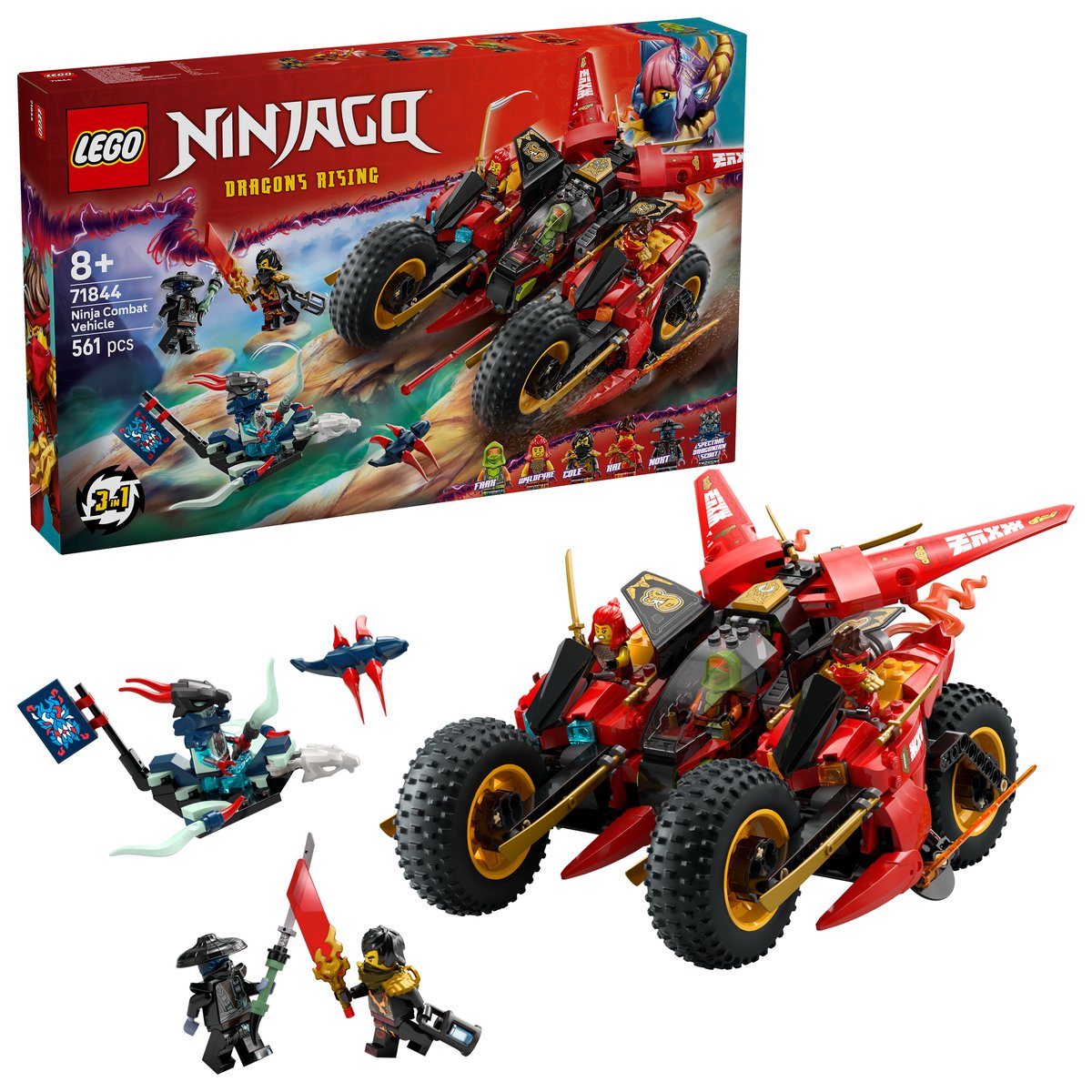 LEGO 71844 LEGO® Ninjago 71844 - Ninja-Actionflitzer – Box & Produkt