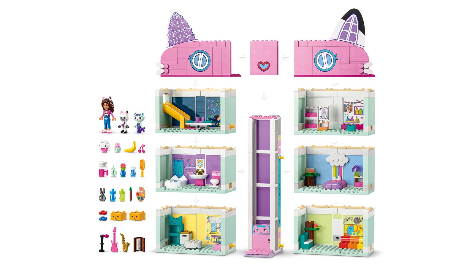 LEGO 10788 LEGO® Gabby's Dollhouse 10788 - Gabbys Puppenhaus – Detailansicht 1