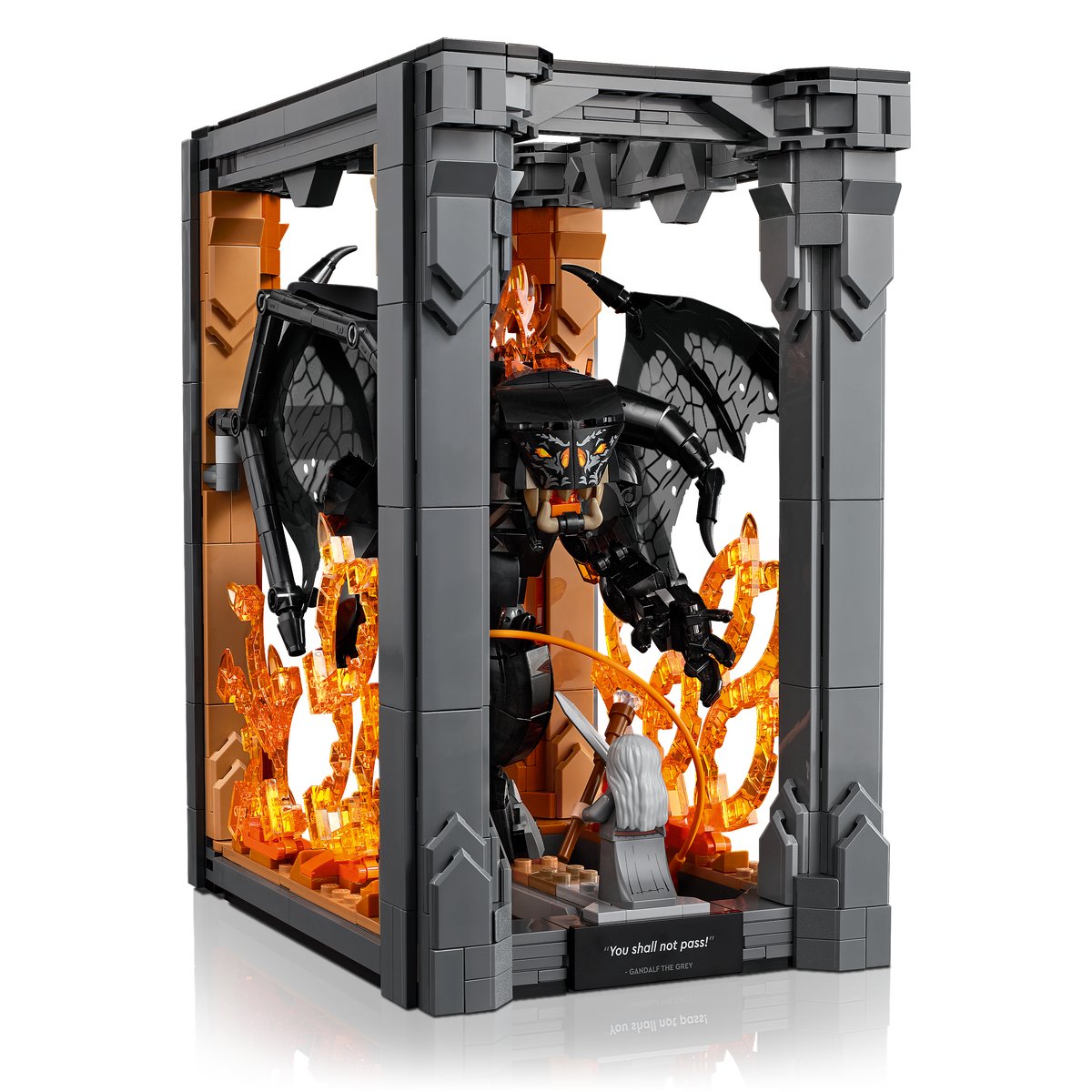 LEGO 10367 LEGO® Icons 10367 - Der Herr der Ringe: Balrog™ Bücherstütze – Detailansicht 5