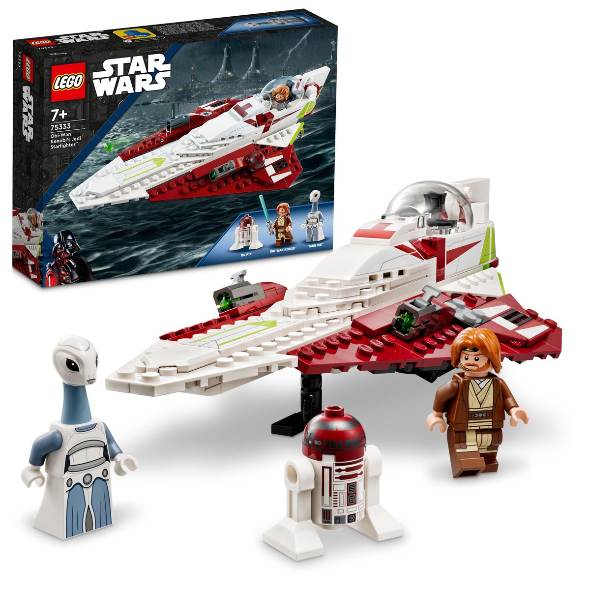 LEGO 75333 LEGO® Star Wars™ 75333 - Obi-Wan Kenobis Jedi Starfighter™ – Box & Produkt
