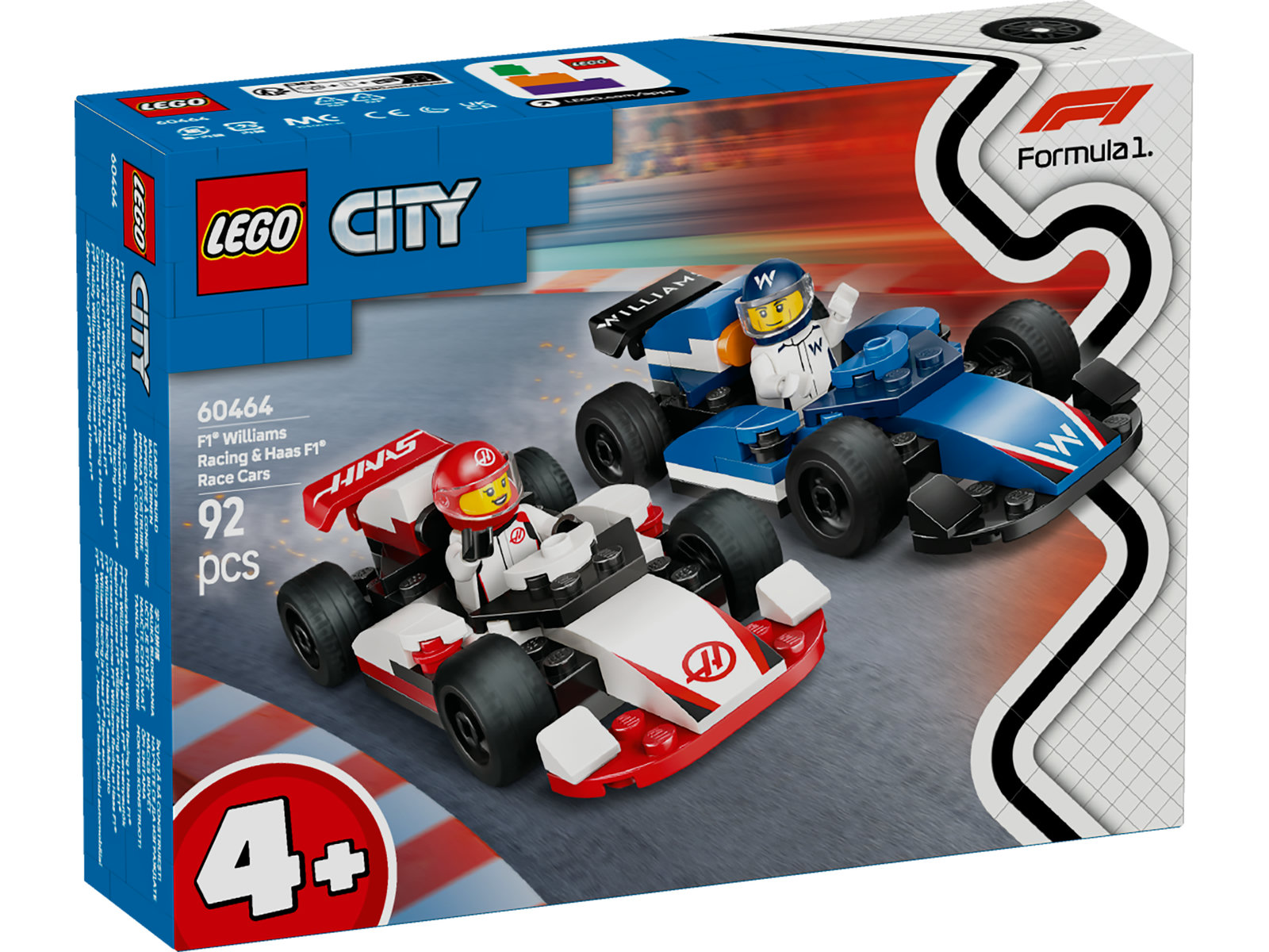 LEGO® City 60464 - F1® Williams Racing und Haas F1® Rennautos LEGO® City 60464 - F1® Williams Racing und Haas F1® Rennautos