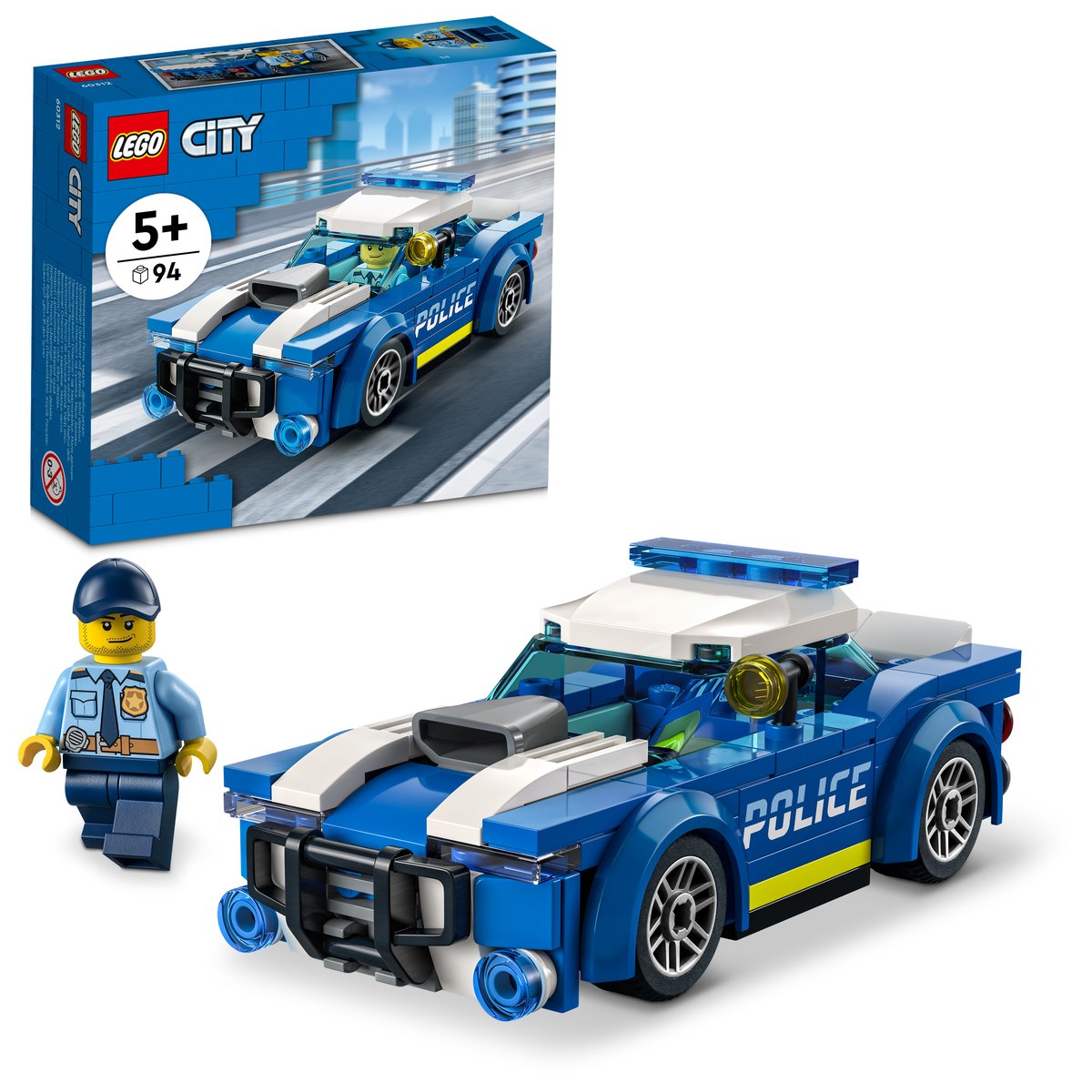 LEGO 60312 LEGO® City 60312 - Polizeiauto – Box & Produkt