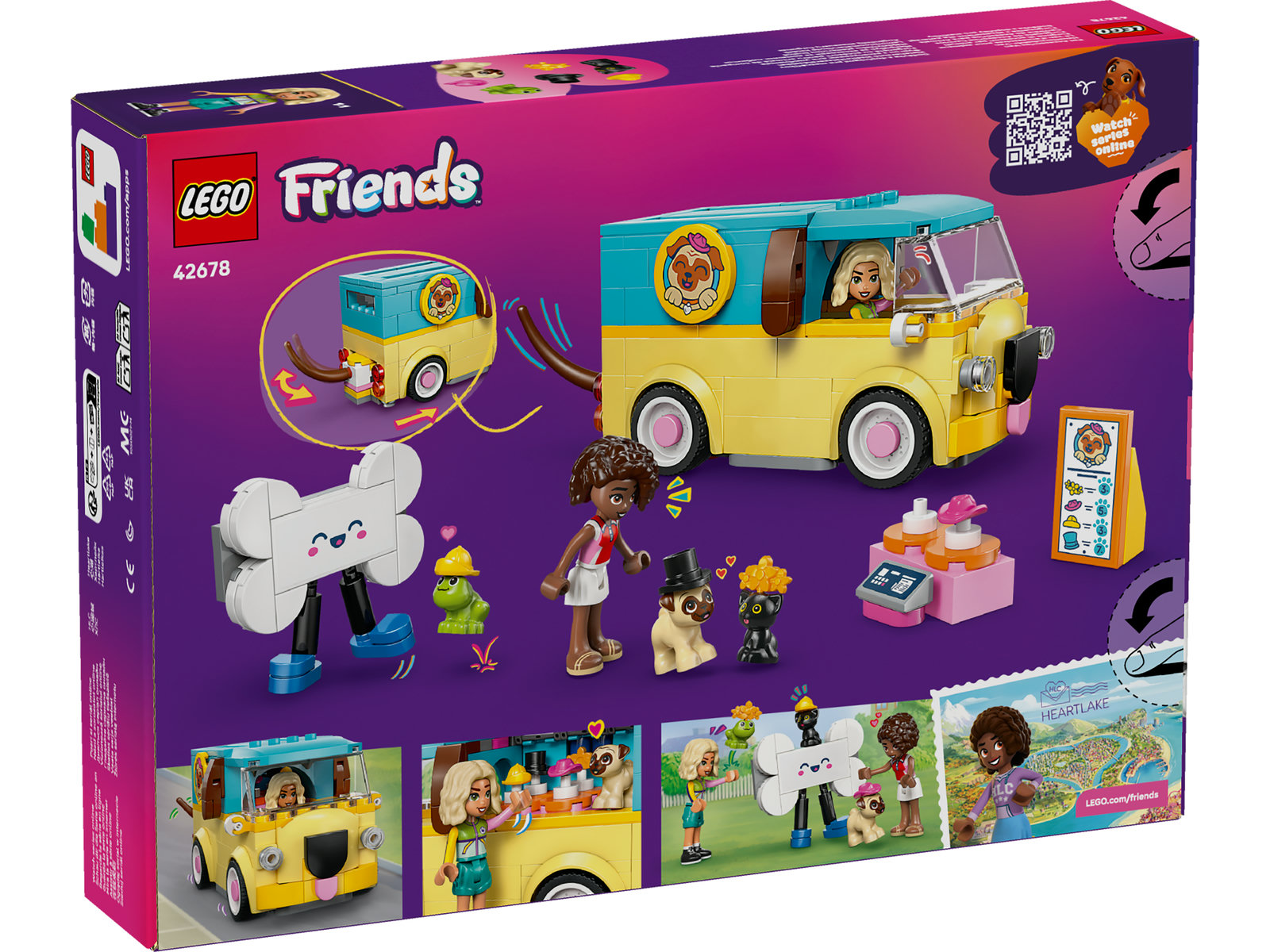 LEGO 42678 LEGO® Friends 42678 - Haustierzubehör-Van – Verpackung hinten