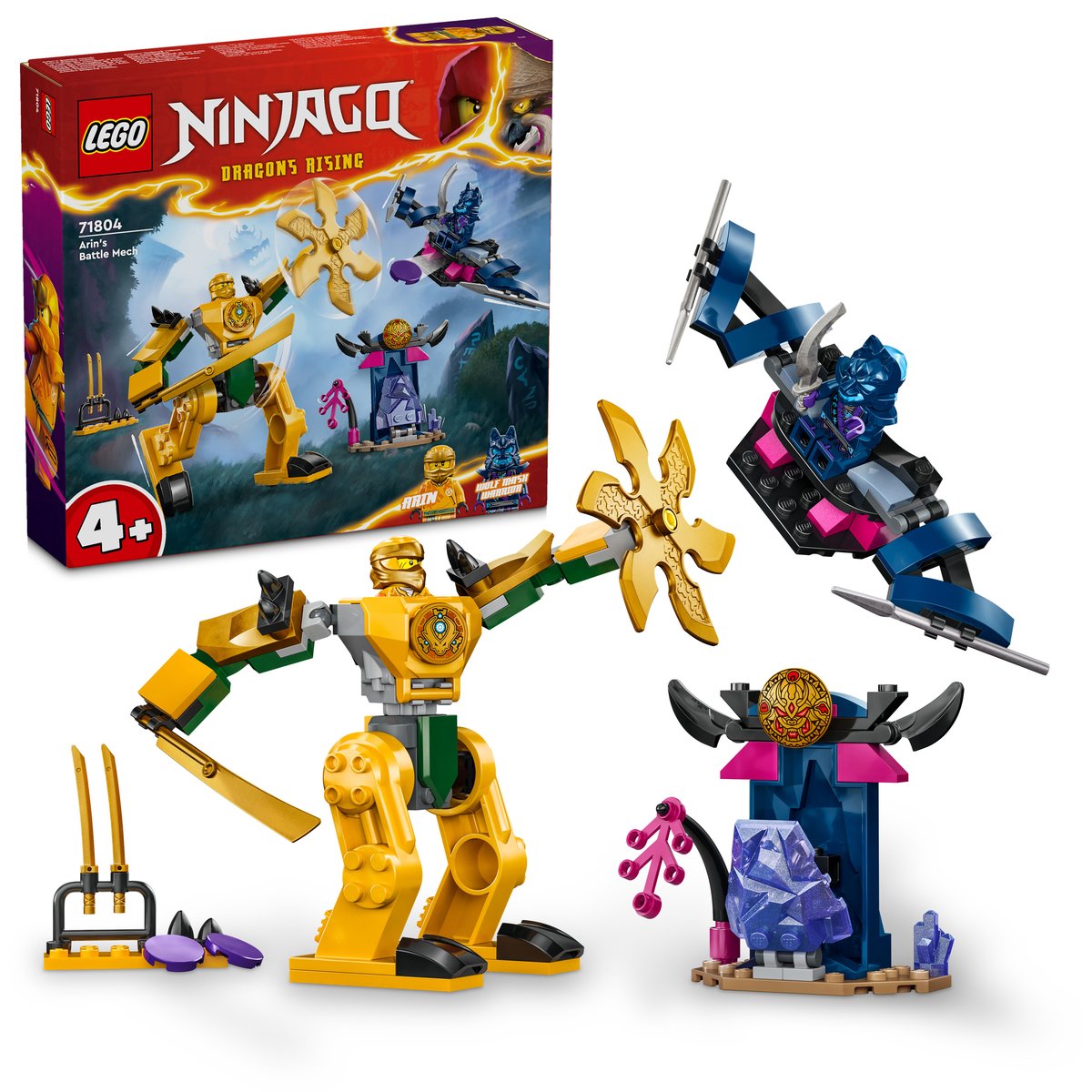 LEGO 71804 LEGO® Ninjago 71804 - Arins Battle Mech – Box & Produkt