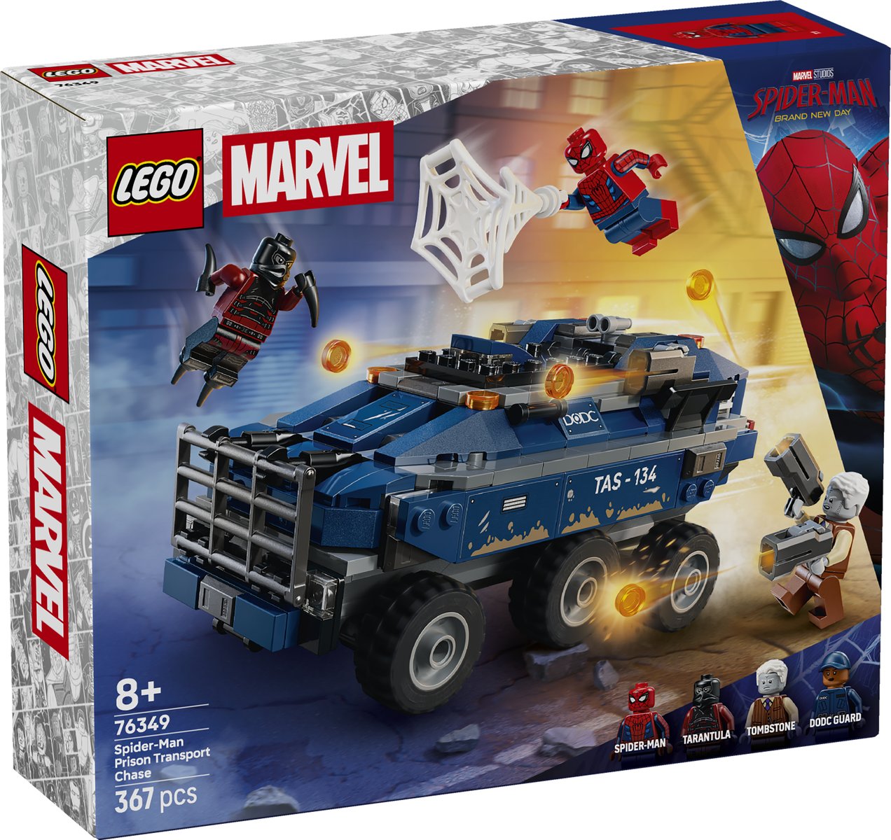 LEGO 76349 LEGO® ǀ Marvel 76349 - Spider-Man Jagt den Gefängnistransporter – Verpackung vorne