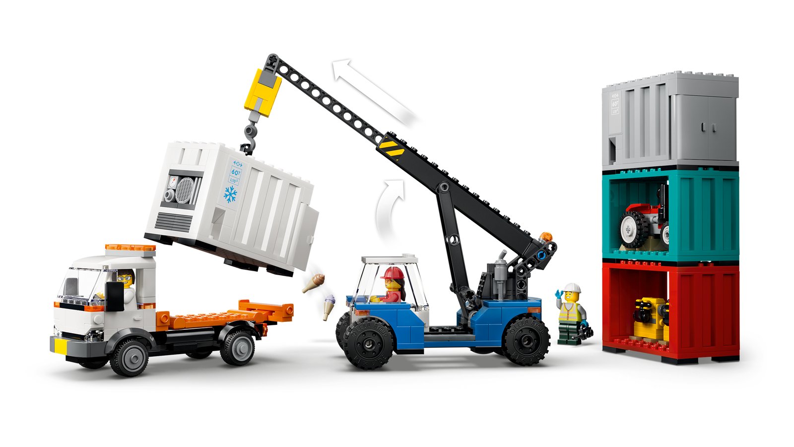 LEGO 60509 LEGO® City 60509 - Hafengüterzug mit Kran und LKW – Detailansicht 5
