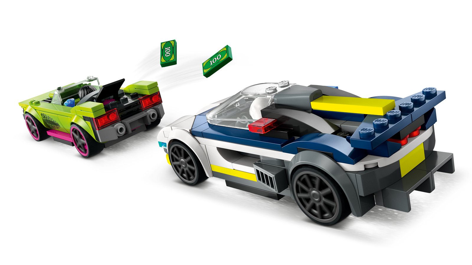 LEGO 60415 LEGO® City 60415 - Verfolgungsjagd mit Polizeiauto und Muscle Car – Detailansicht 3