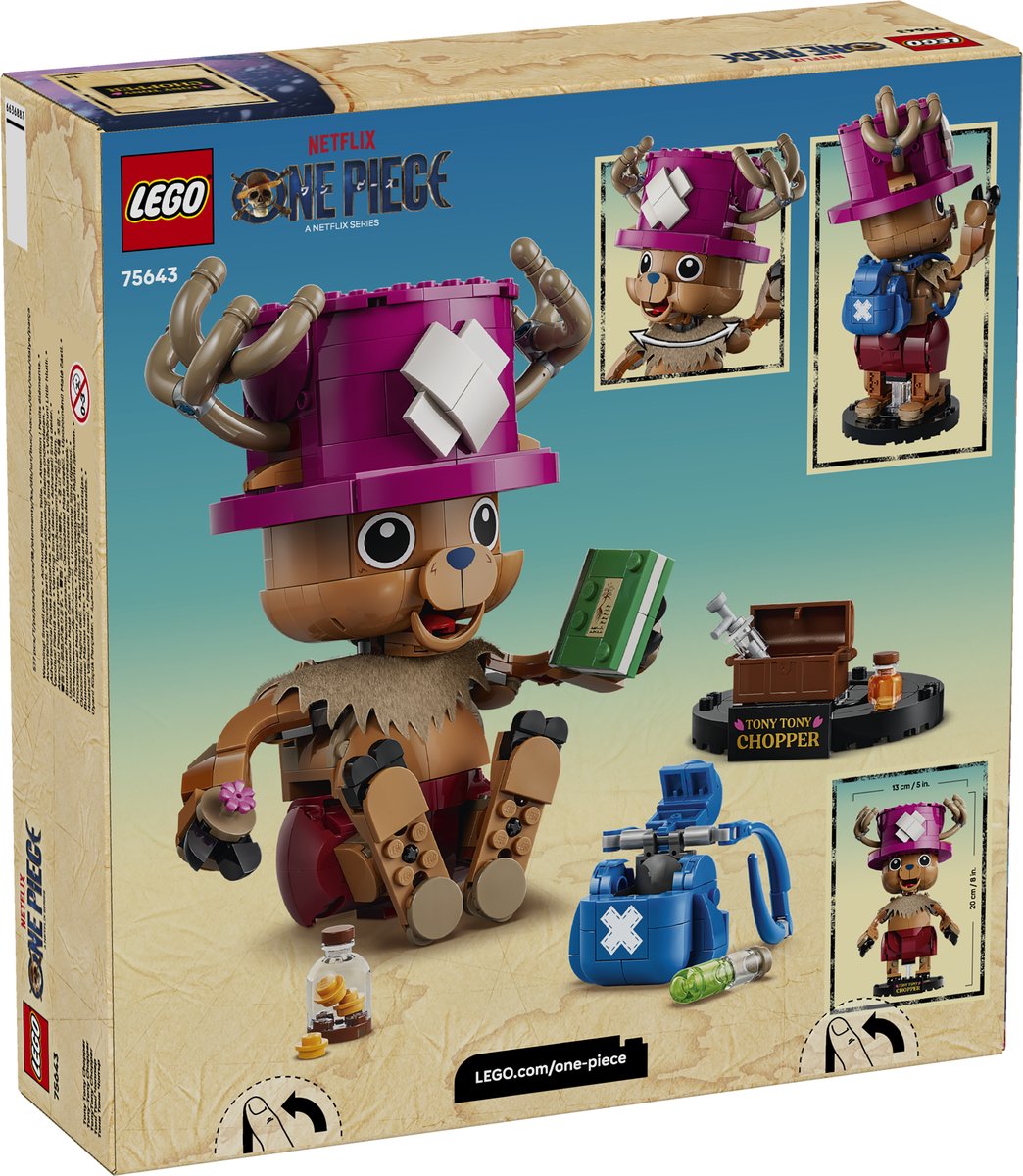 LEGO 75643 LEGO® ONE PIECE 75643 - Tony Tony Chopper – Verpackung hinten