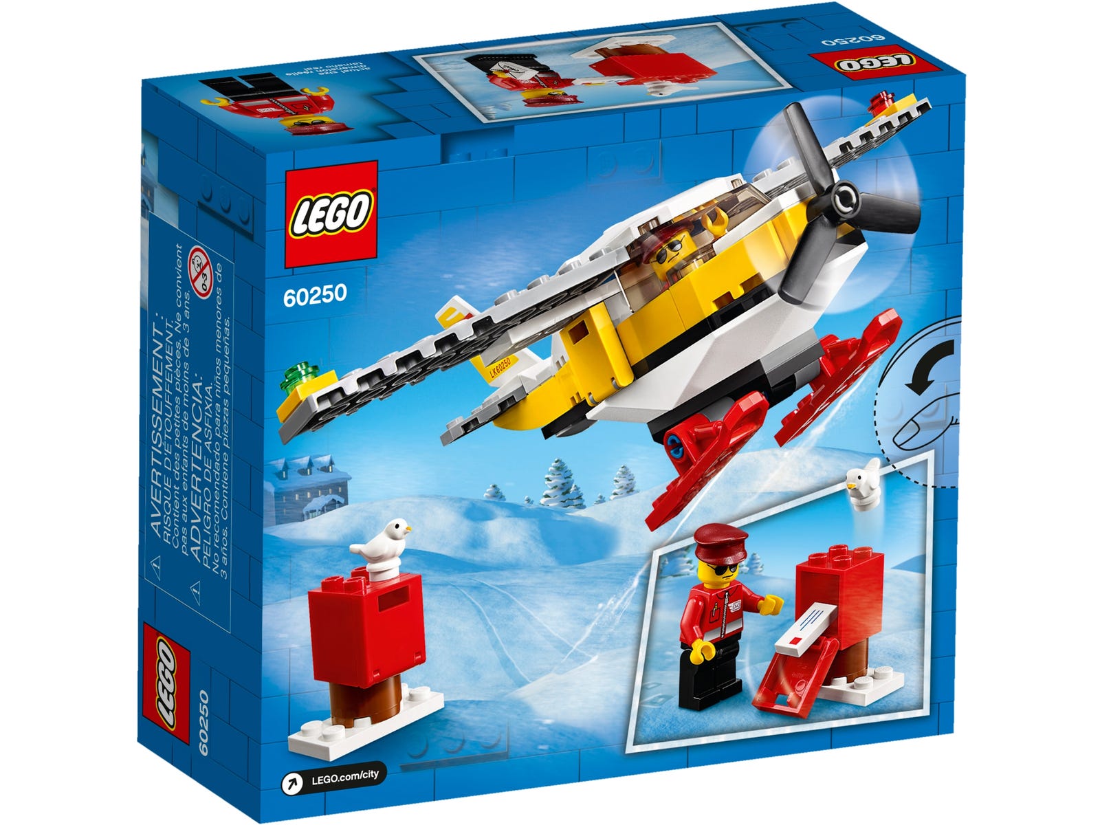 LEGO® City 60250 - Post-Flugzeug - Box Back