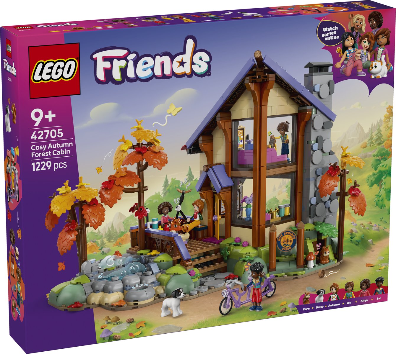 LEGO 42705 LEGO® Friends 42705 - Gemütliche Hütte im Herbstwald – Verpackung vorne