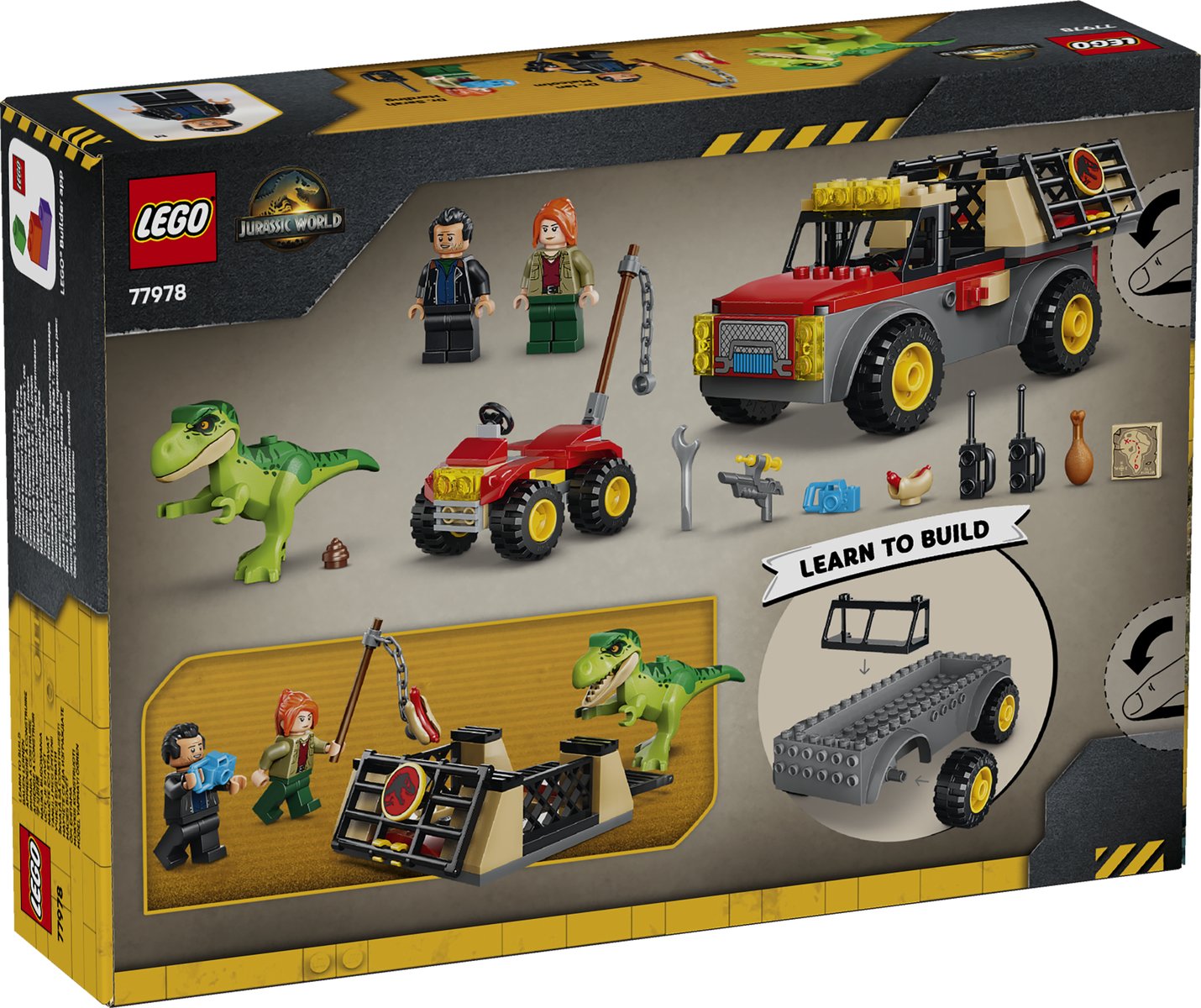 LEGO 77978 LEGO Jurassic World 77978 - Transporter für den Jungen T.Rex – Verpackung hinten