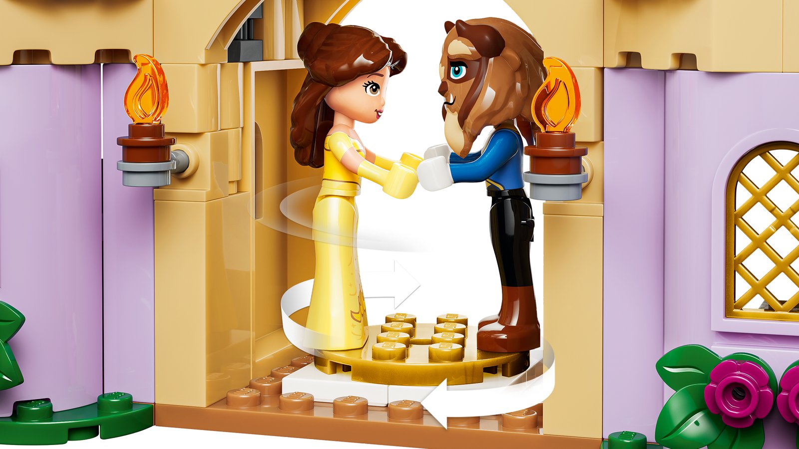 LEGO 43289 LEGO® ǀ Disney Princess 43289 - Das verzauberte Schloss von Belle und dem Biest – Detailansicht 4