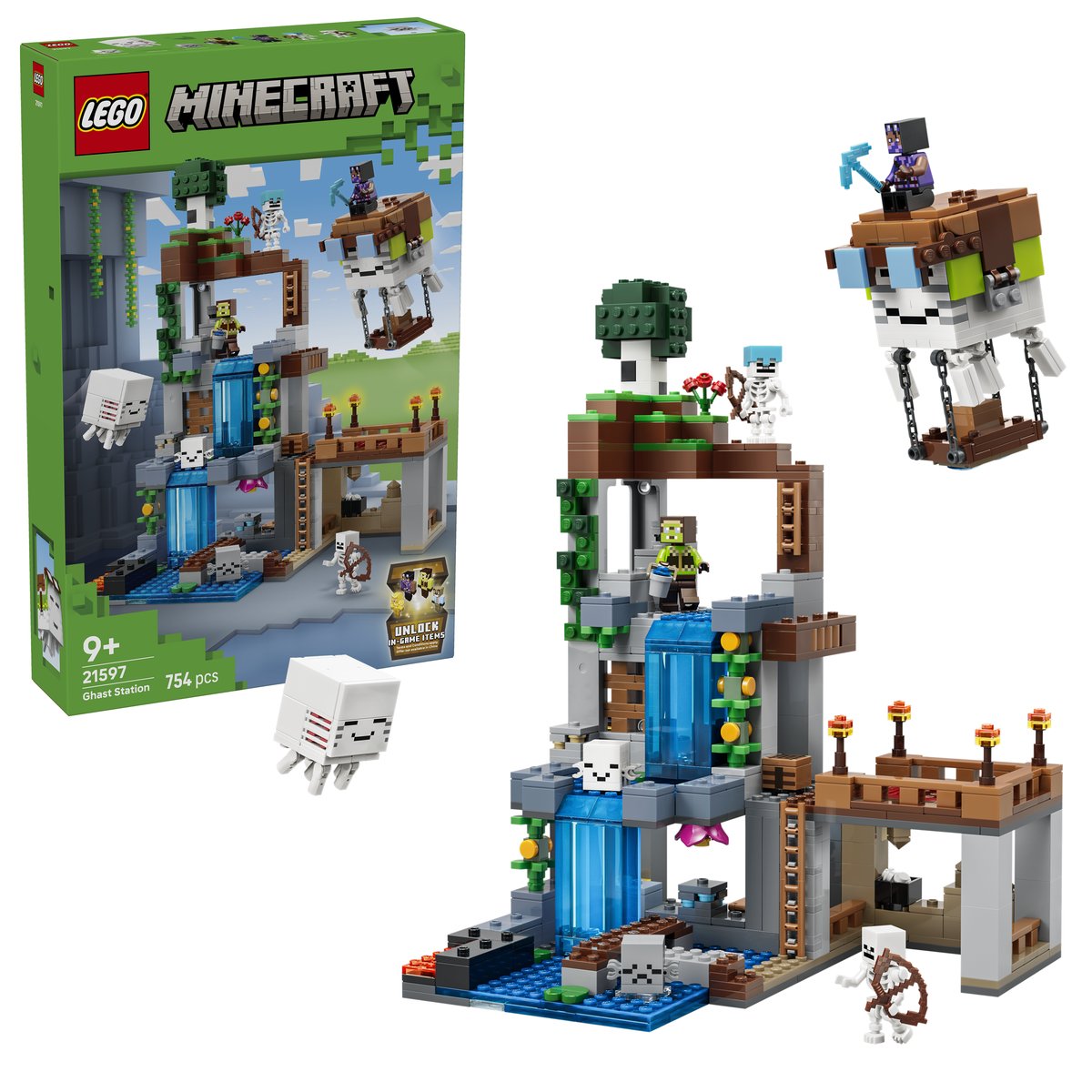 LEGO 21597 LEGO® Minecraft® 21597 - Ghast-Station – Box & Produkt