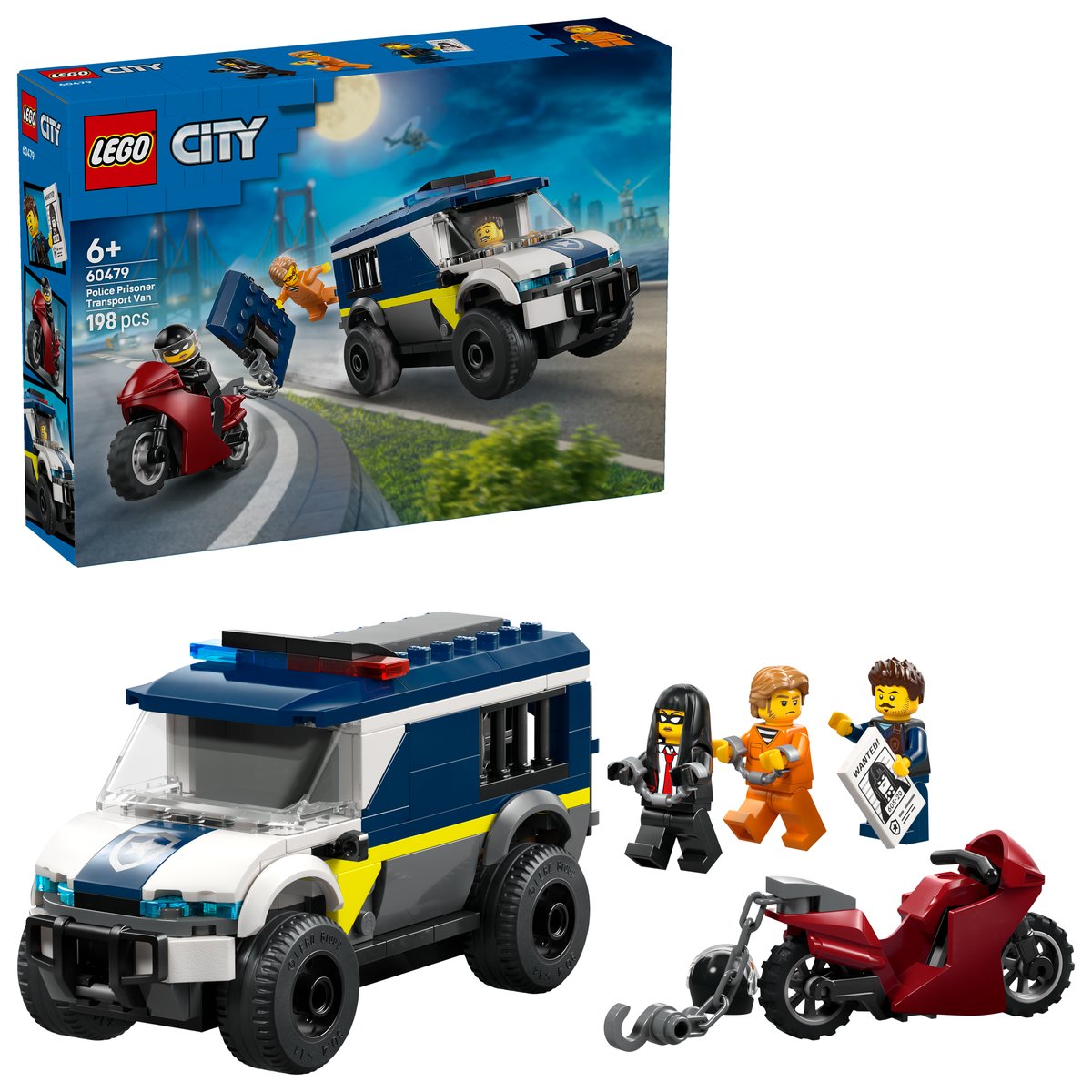 LEGO 60479 LEGO® City 60479 - Gefangenentransporter – Box & Produkt