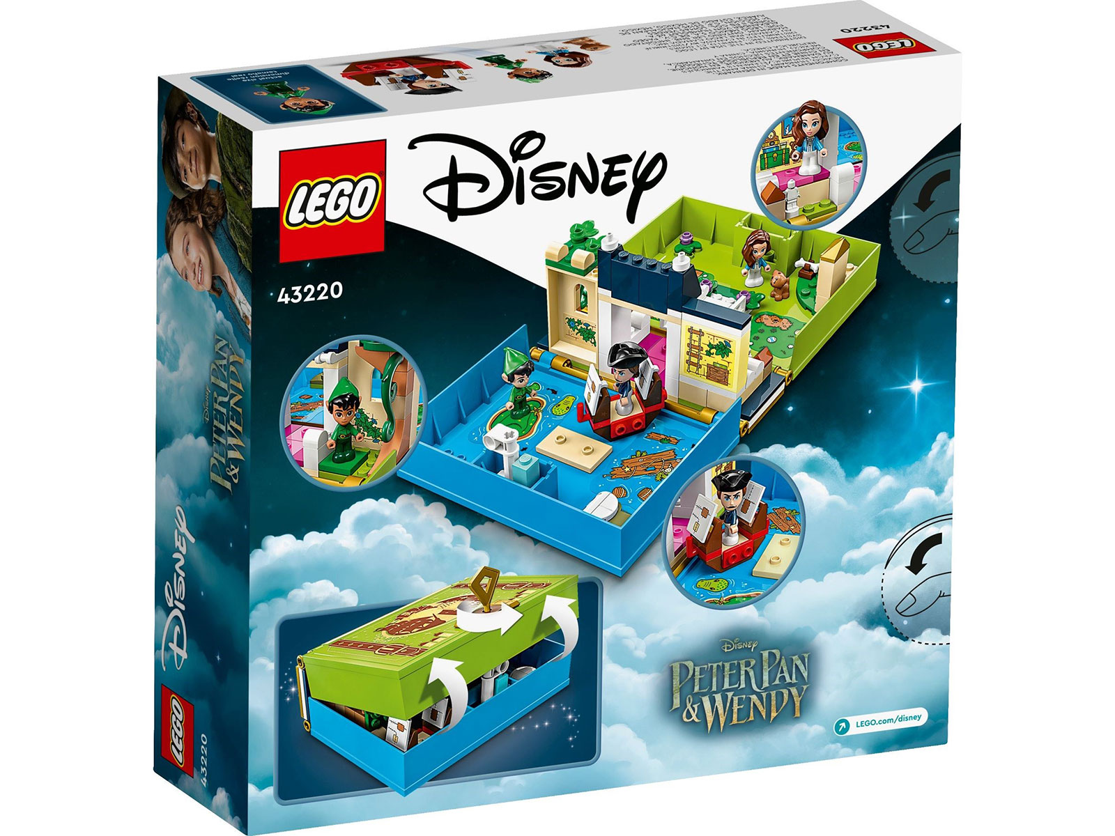 LEGO® Disney 43220 - Peter Pan & Wendy – Märchenbuch-Abenteuer