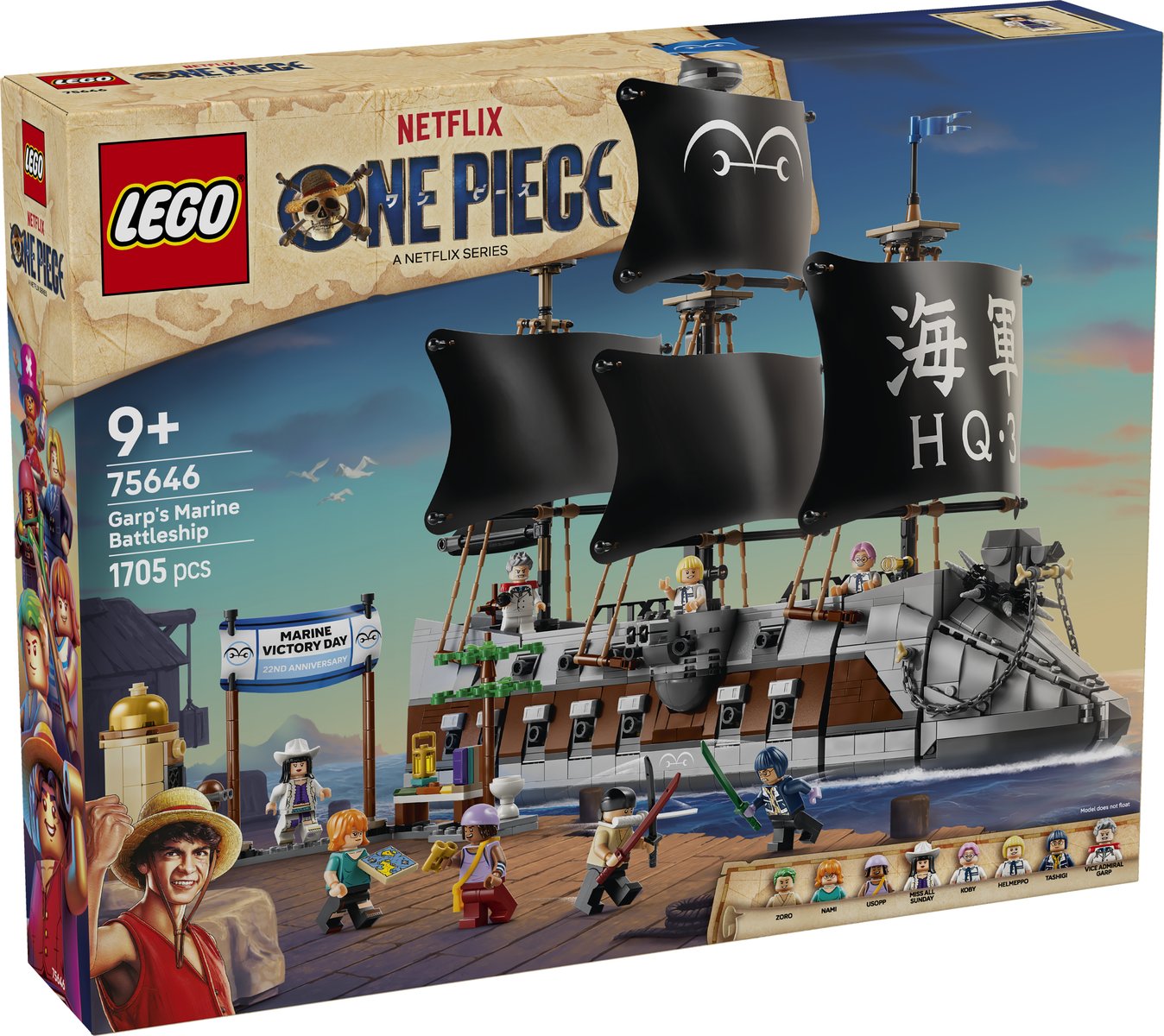 LEGO 75646 LEGO® ONE PIECE 75646 - Garps Marineschlachtschiff – Verpackung vorne