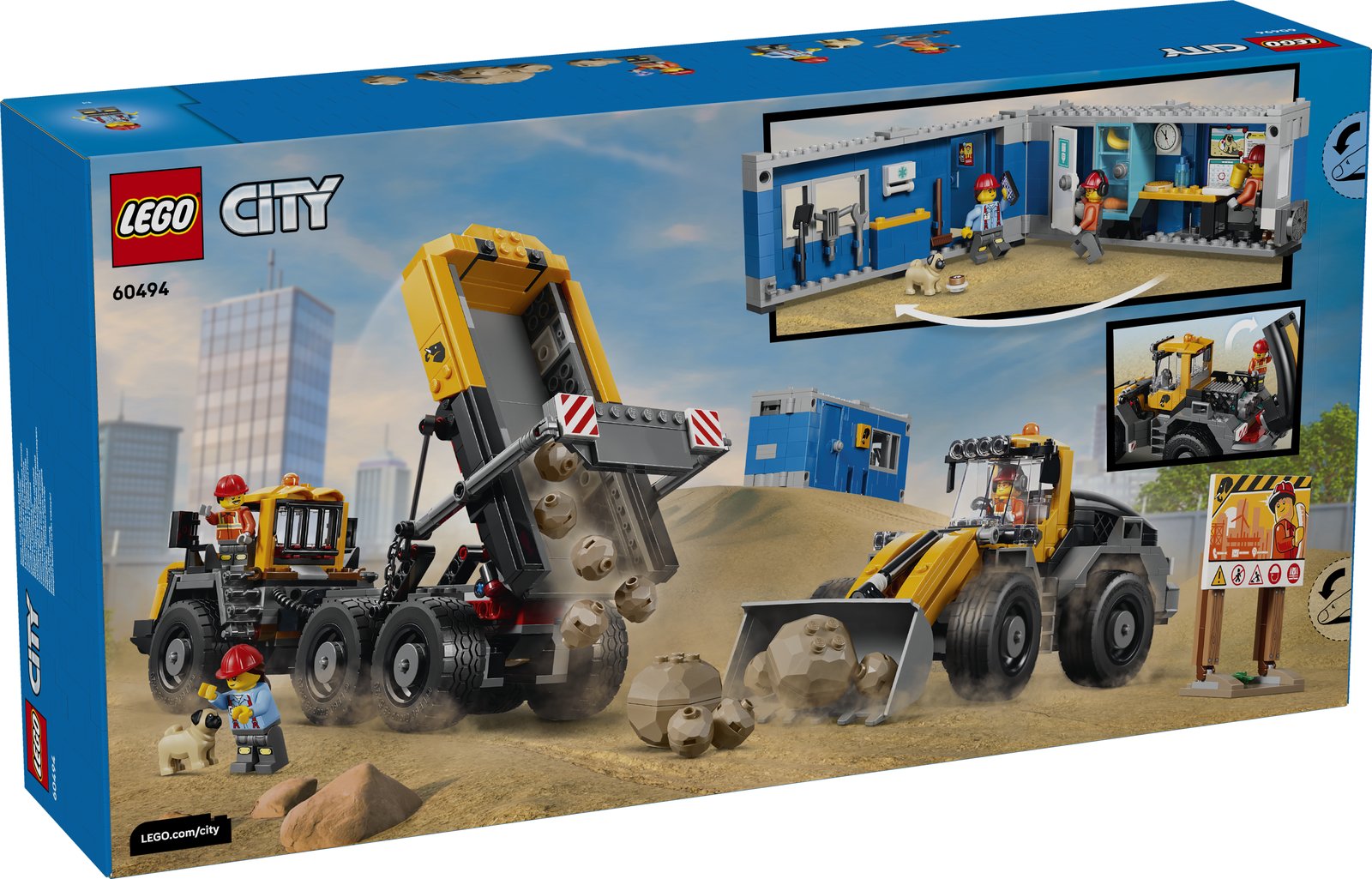 LEGO 60494 LEGO® City 60494 - Kipplaster und Schaufellader – Verpackung hinten