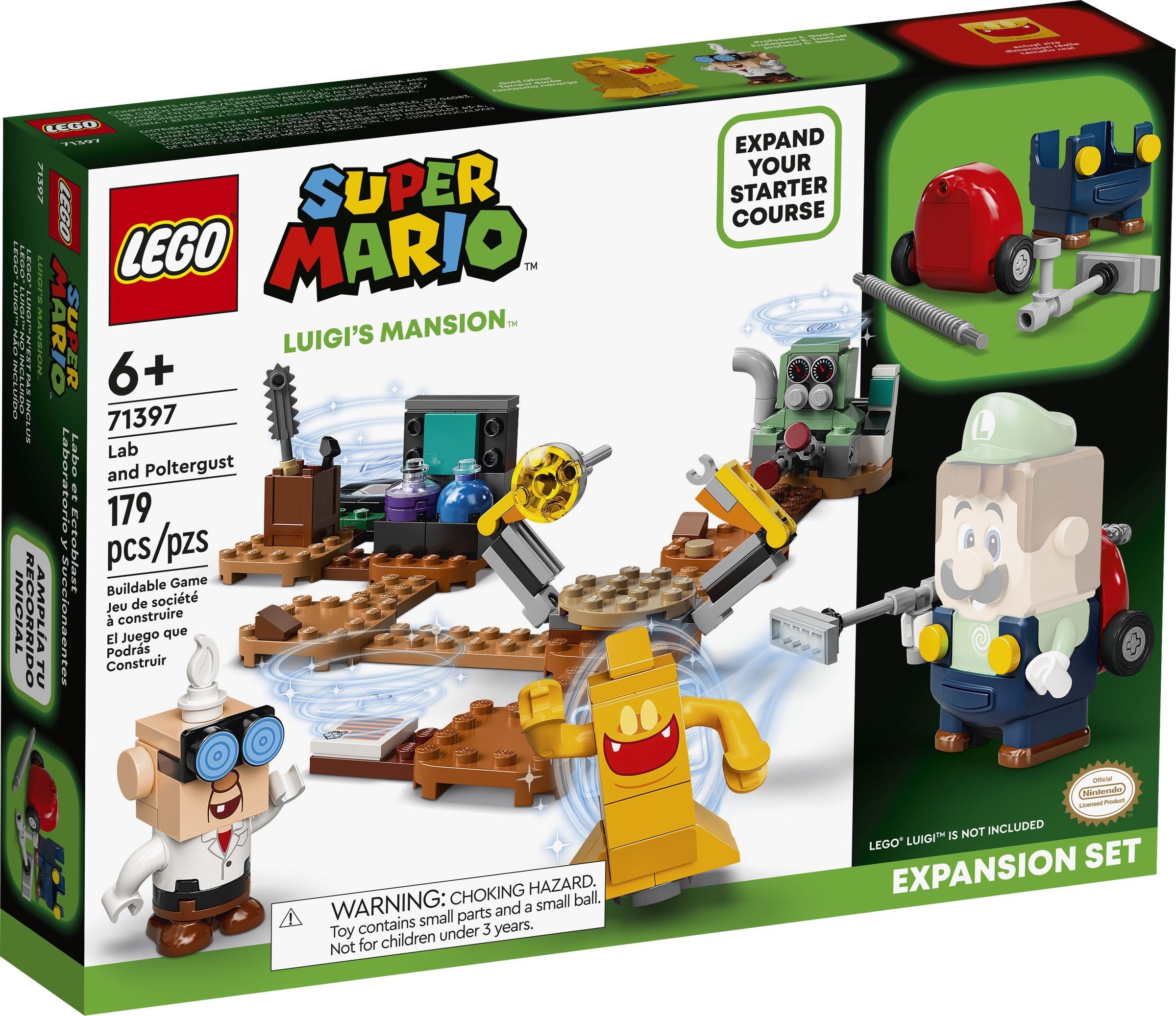 LEGO® Super Mario™ 71397 - Luigi’s Mansion™: Labor und Schreckweg – Erweiterungsset