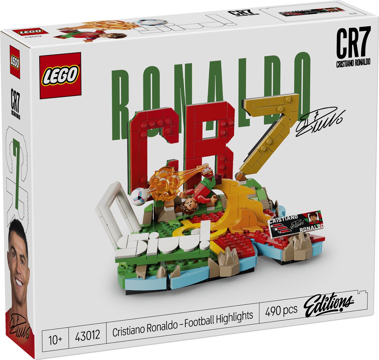 LEGO 43012 LEGO® Editions 43012 - Cristiano Ronaldo – Fußball-Highlights – Verpackung vorne
