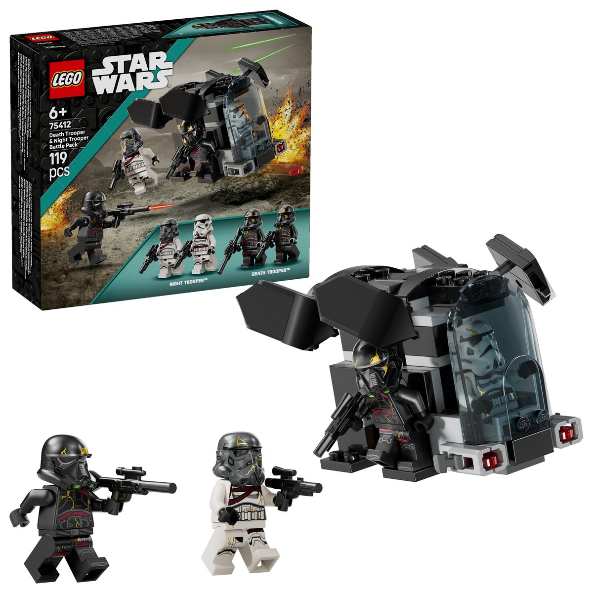 LEGO 75412 LEGO® Star Wars™ 75412 - Todestruppler & Nachttruppler Battle Pack – Box & Produkt