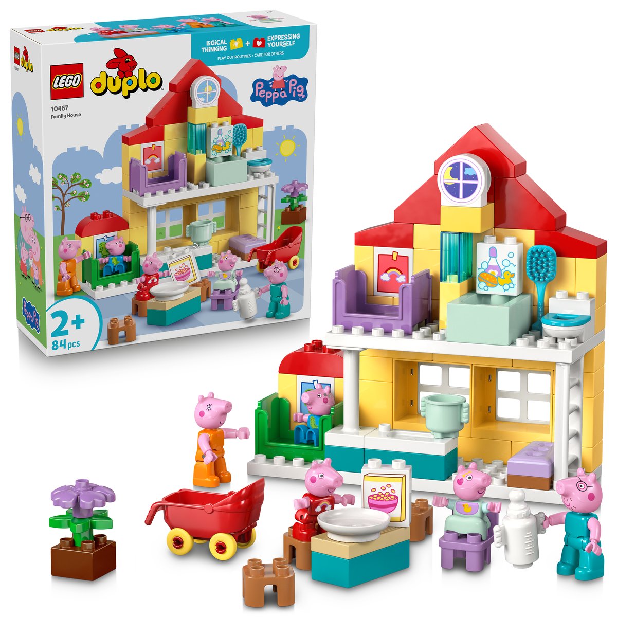 LEGO 10467 LEGO® DUPLO® Peppa Wutz 10467 - Familienhaus – Box & Produkt
