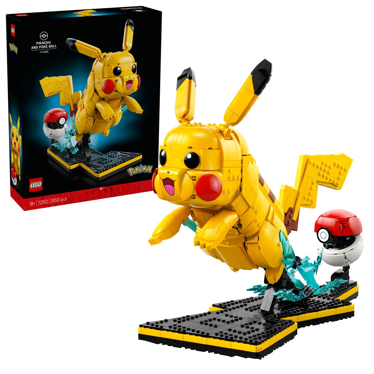 LEGO 72152 LEGO® Pokémon™ 72152 - Pikachu und Pokéball – Box & Produkt