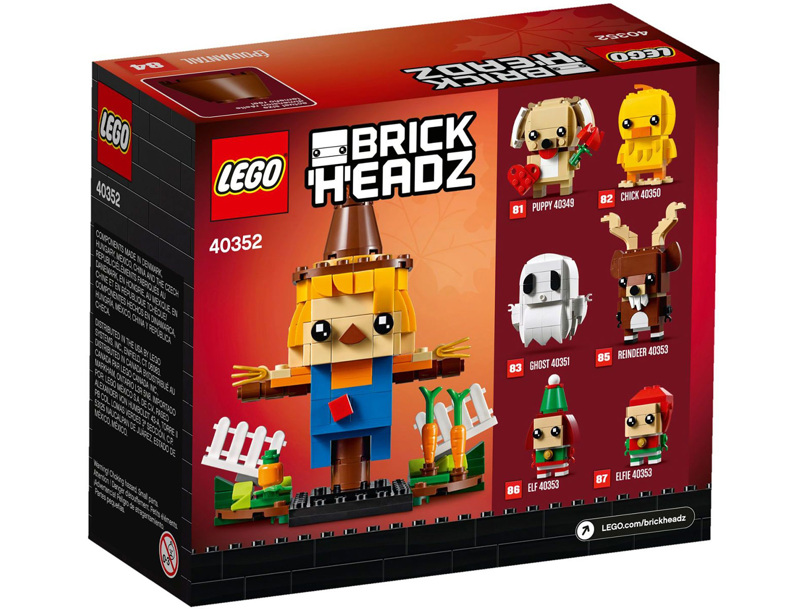 LEGO® BrickHeadz™ 40352 - Erntedankfest-Vogelscheuche - Box Back