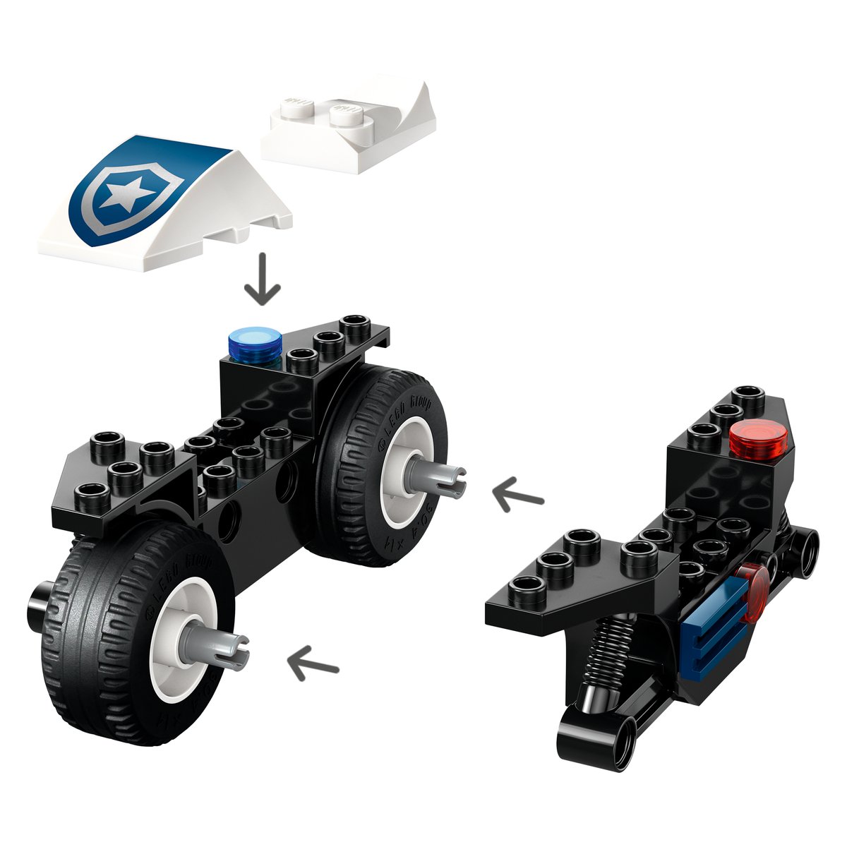 LEGO 60455 LEGO® City 60455 - Verfolgungsjagd mit dem Polizeimotorrad – Detailansicht 4