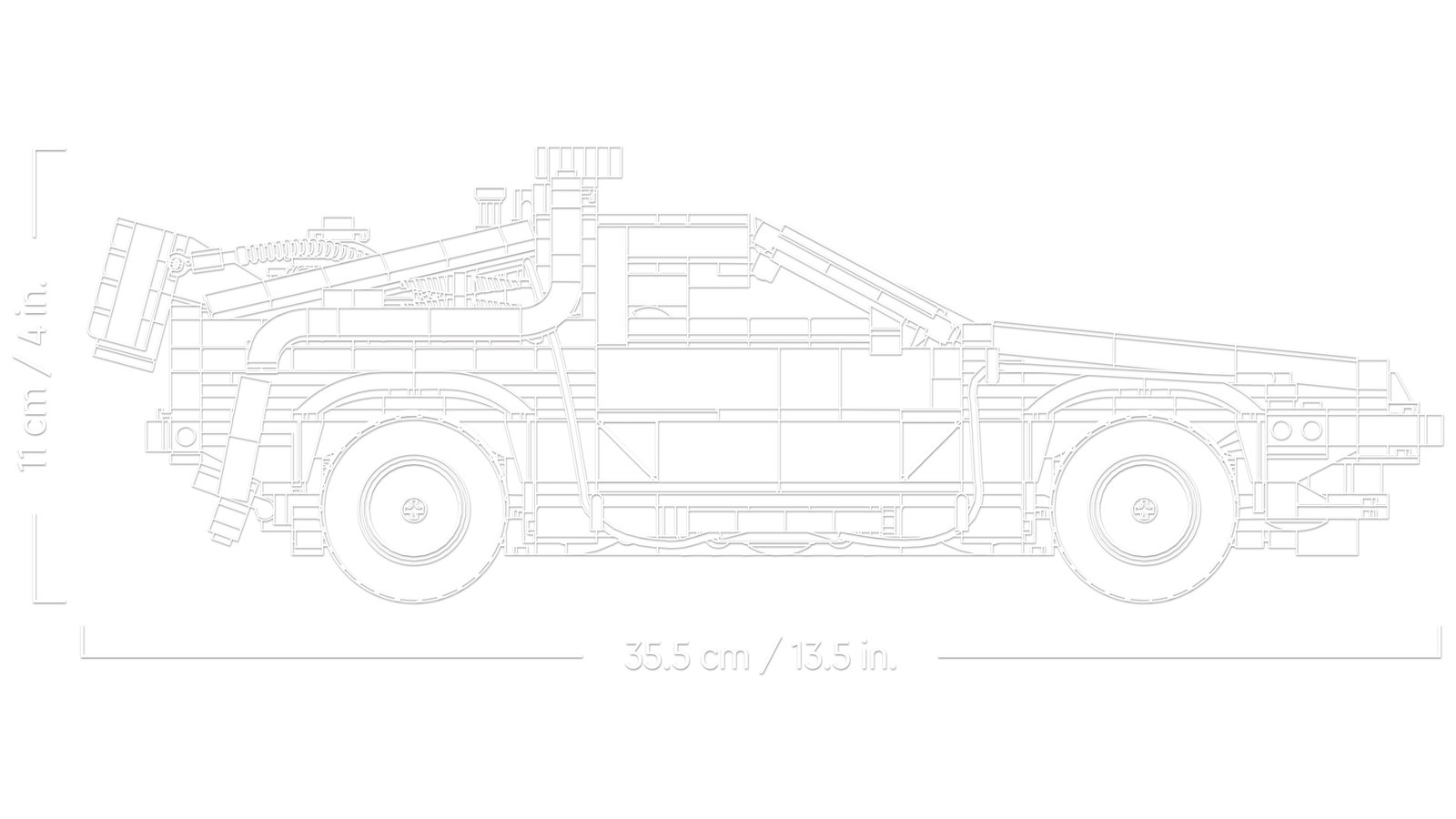 LEGO 10300 LEGO® Icons 10300 - Die Zeitmaschine aus Zurück in die Zukunft – Detailansicht 9