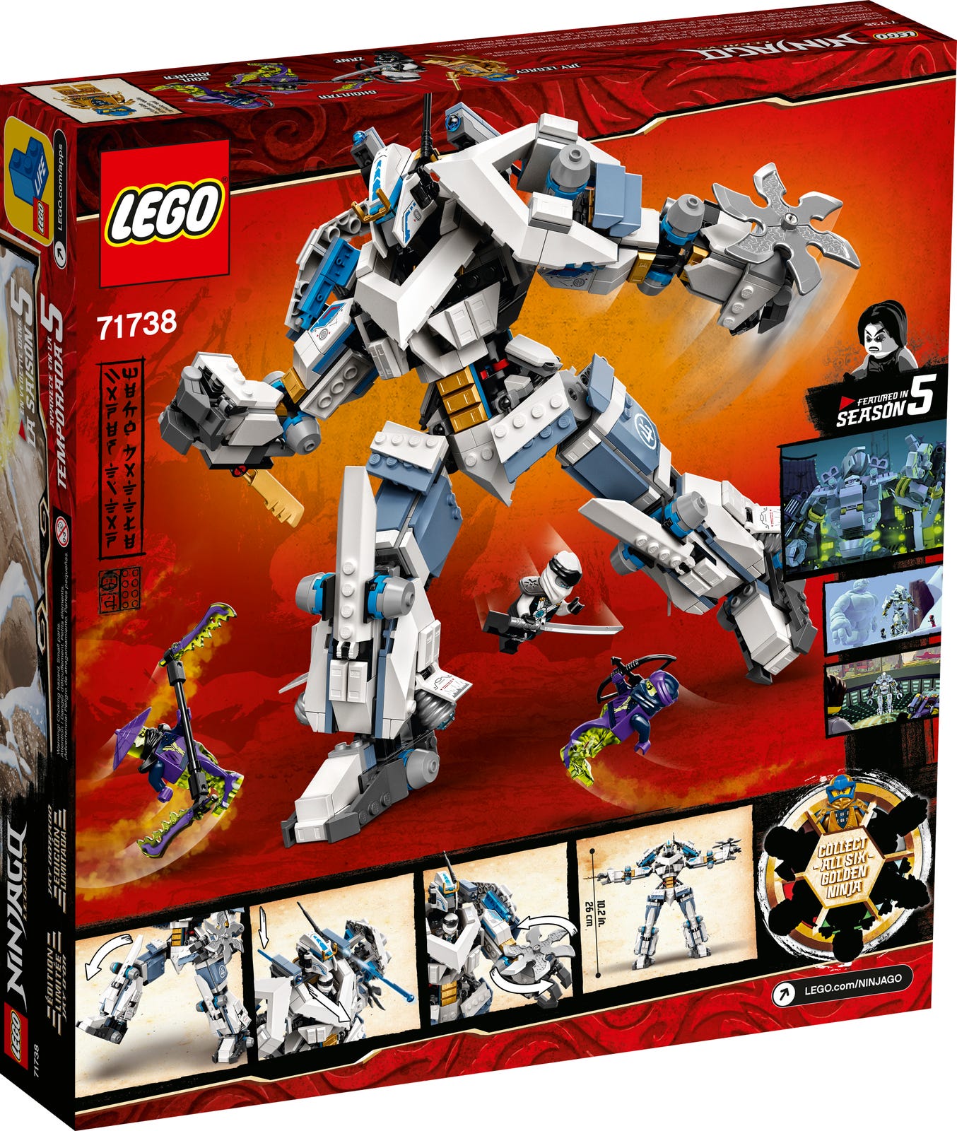 LEGO® NINJAGO® 71738 - Zanes Titan-Mech
