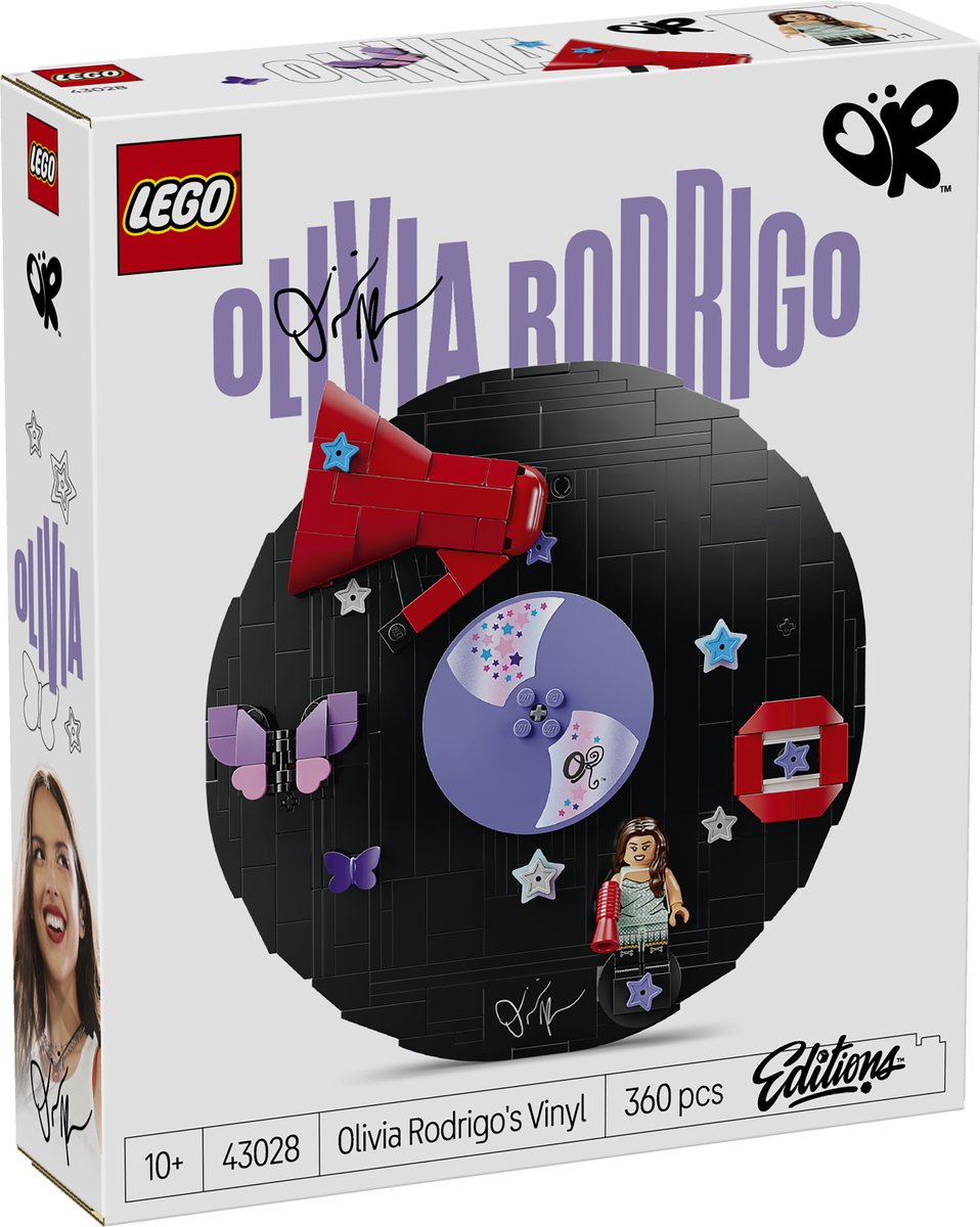 LEGO 43028 LEGO® Editions 43028 - Olivia Rodrigos Schallplatte – Verpackung vorne