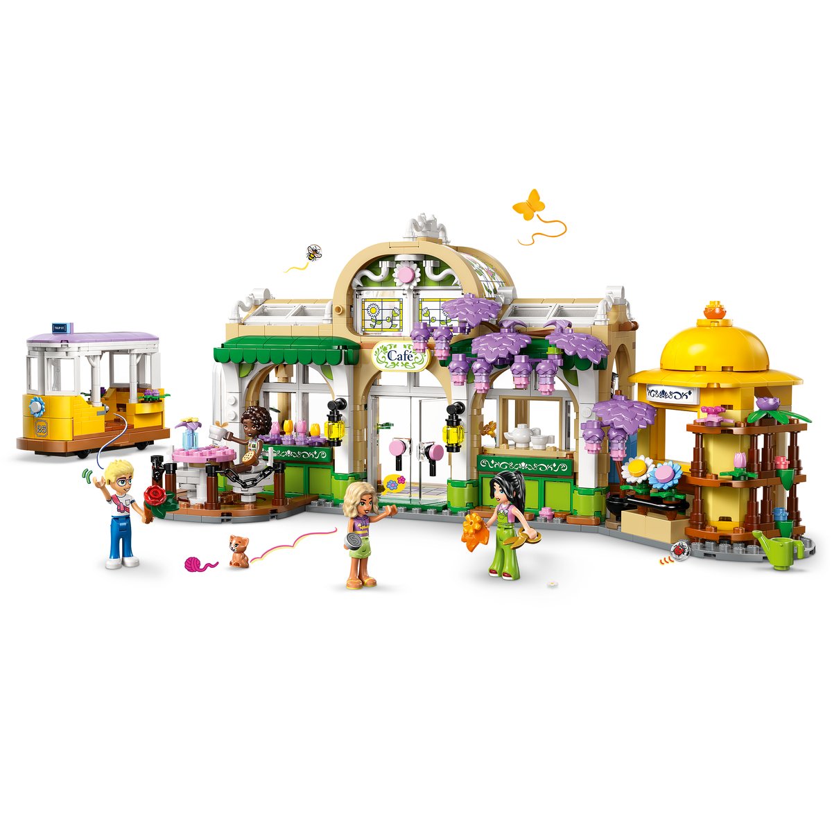 LEGO 42671 LEGO® Friends 42671 - Pflanzencafé und Blumenkiosk – Primaeres Produktbild