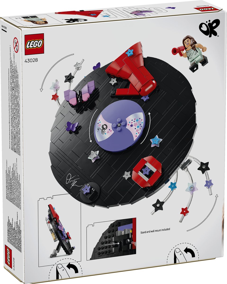 LEGO 43028 LEGO® Editions 43028 - Olivia Rodrigos Schallplatte – Verpackung hinten