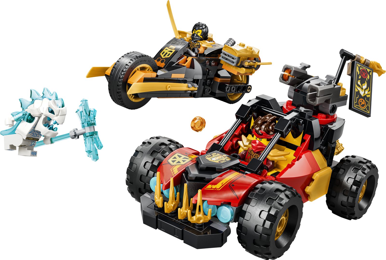 LEGO 71864 LEGO® NINJAGO® 71864 - Kais und Coles Kombi-Flitzer – Produktfoto
