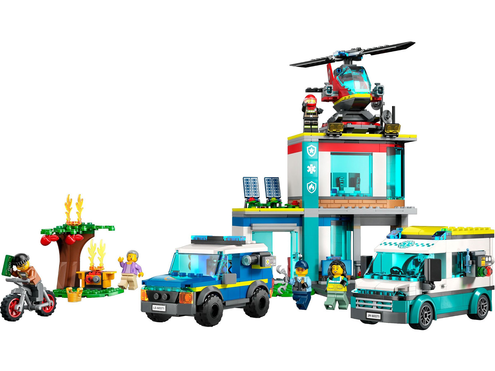 LEGO® City 60371 - Hauptquartier der Rettungsfahrzeuge - Set