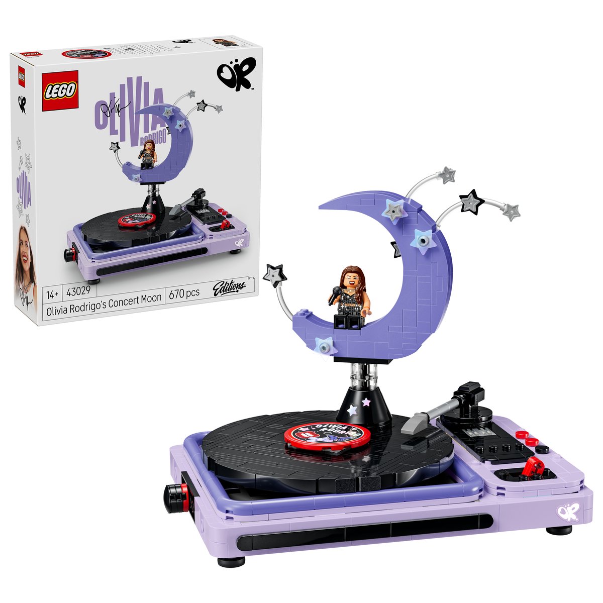 LEGO 43029 LEGO® Editions 43029 - Olivia Rodrigos Konzertmond – Box & Produkt