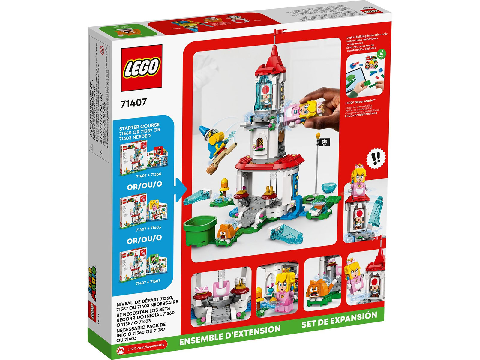 LEGO® Super Mario™ 71407 - Katzen-Peach-Anzug und Eisturm – Erweiterungsset