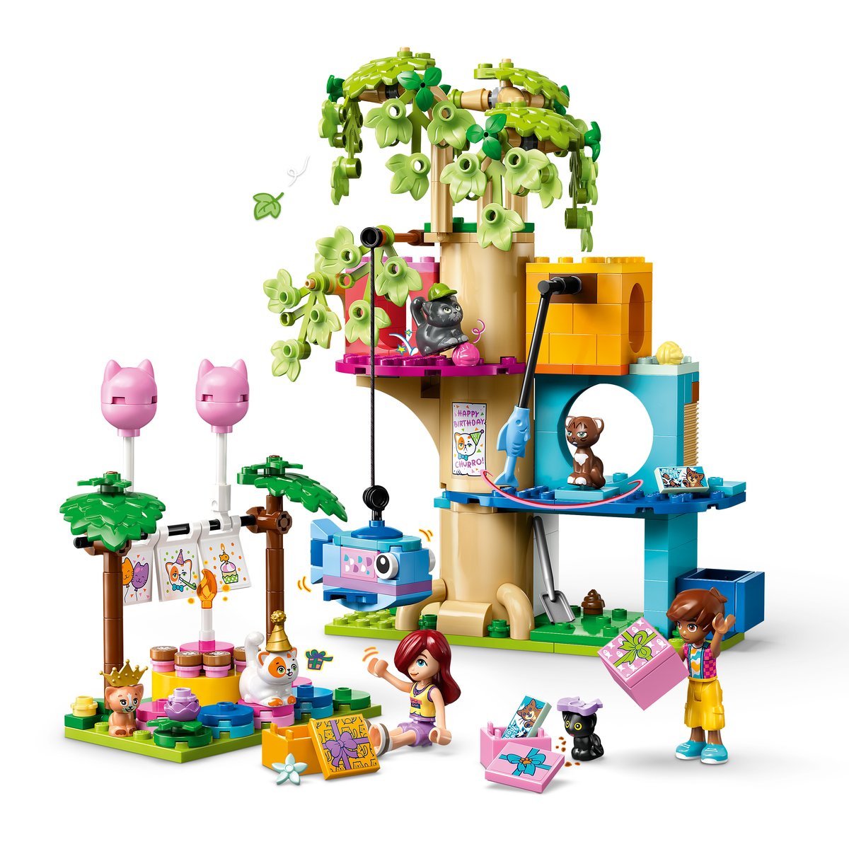 LEGO 42666 LEGO® Friends 42666 - Katzengeburtstagsparty & Baumhaus – Primaeres Produktbild