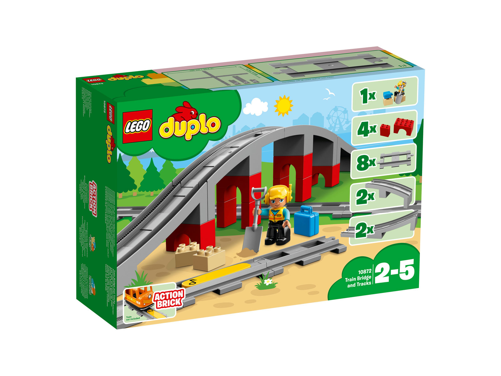 LEGO® DUPLO 10872 - Eisenbahnbrücke und Schienen