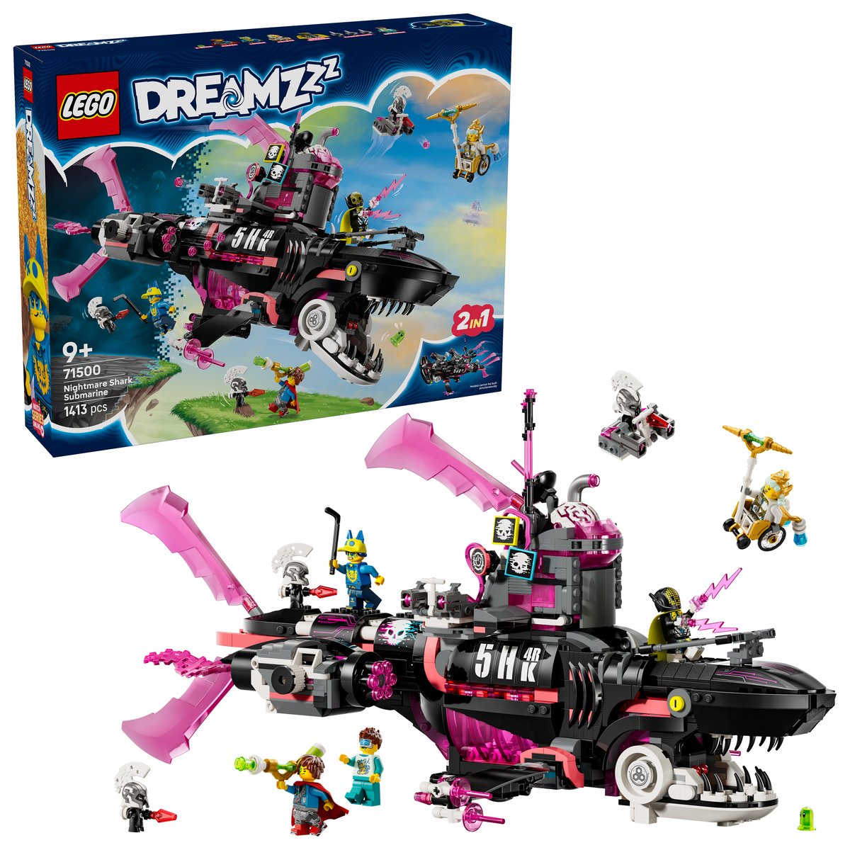 LEGO 71500 LEGO® DREAMZzz 71500 - Albtraumhai-U-Boot – Box & Produkt