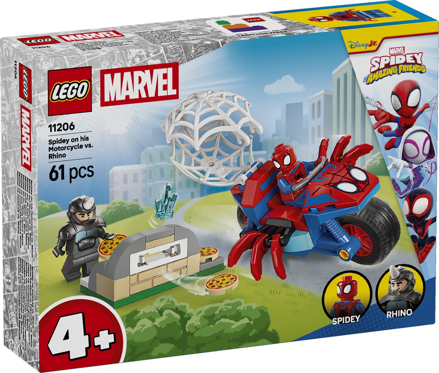 LEGO 11206 LEGO® ǀ Marvel Spidey und seine Super-Freunde 11206 - Spidey auf Motorrad vs. Rhino – Verpackung vorne