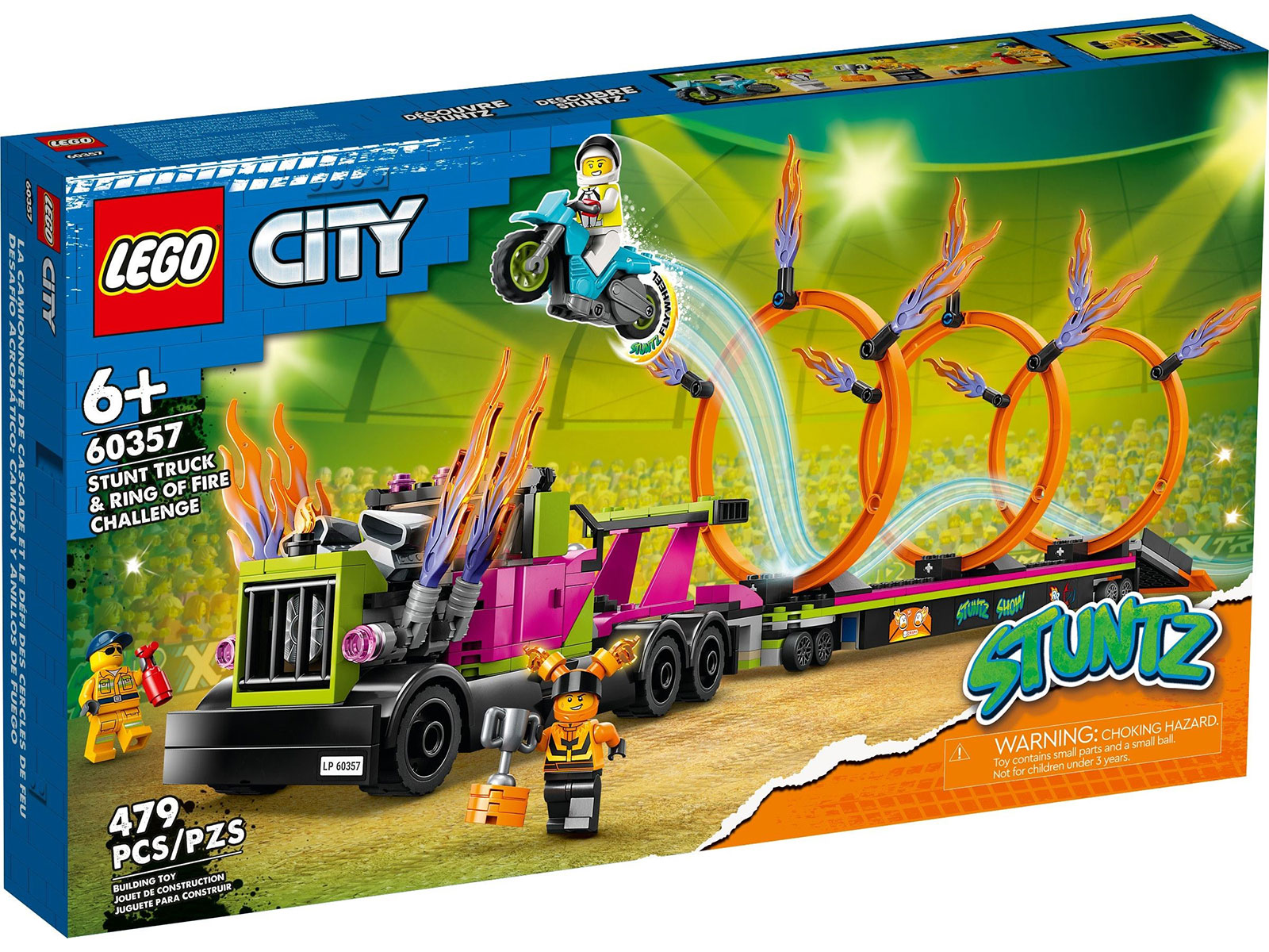 LEGO® City 60357 - Stunttruck & Feuerreifen-Challenge